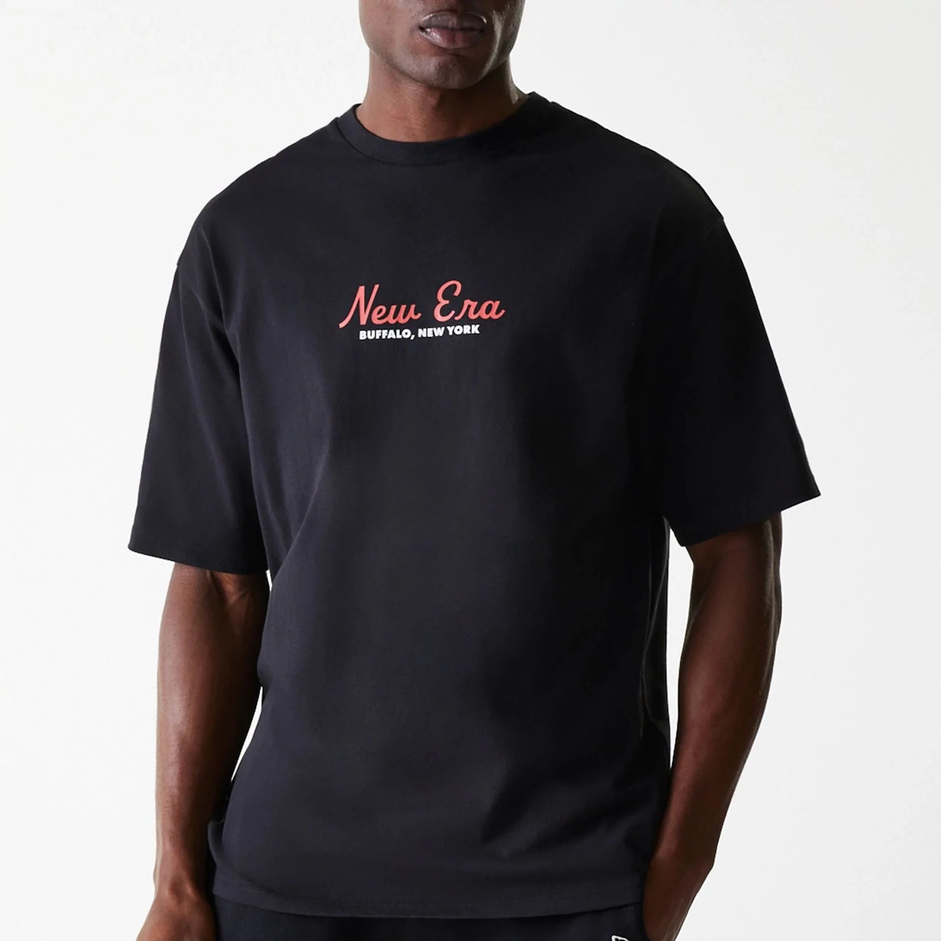 New Era Animal Graphic Black Oversized T-Shirt - Image 3