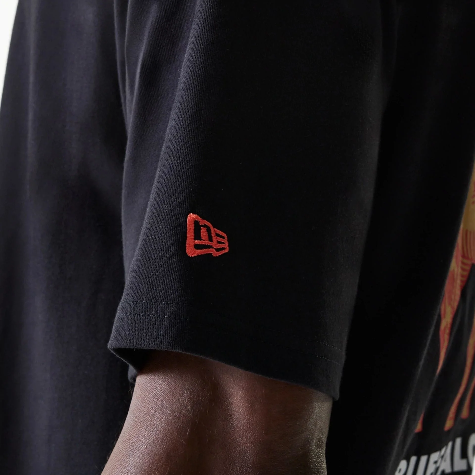 New Era Animal Graphic Black Oversized T-Shirt - Image 7