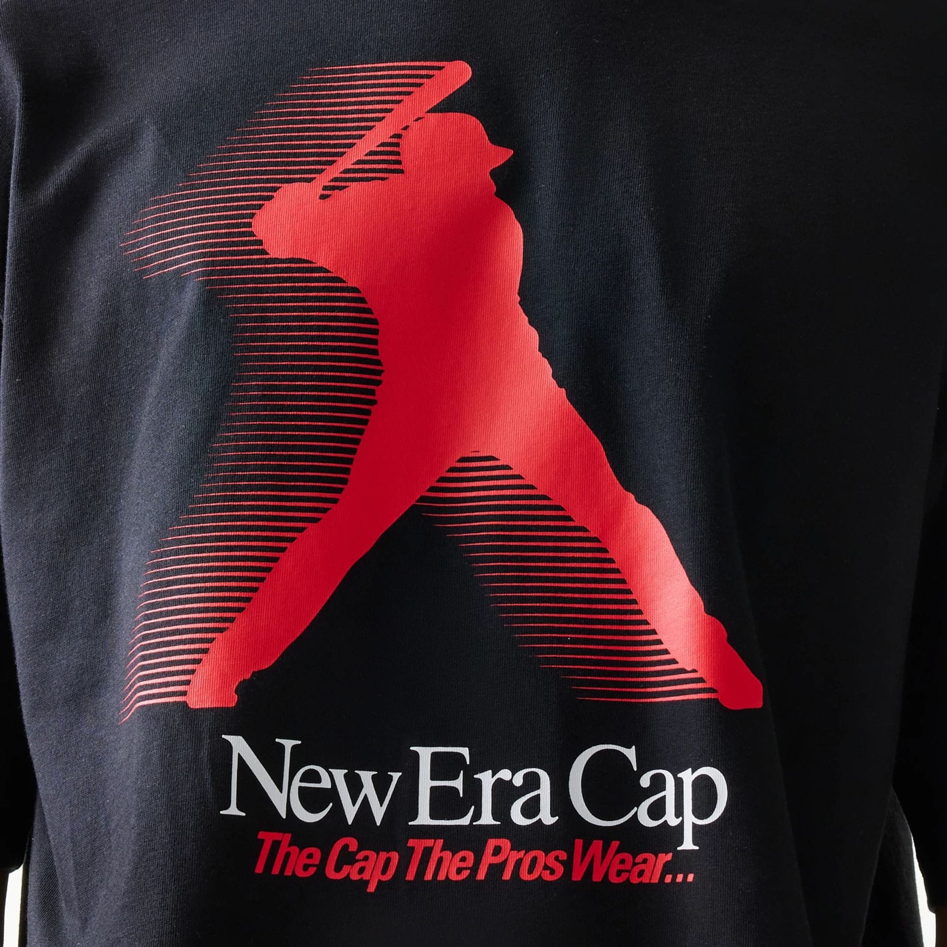 New Era Baseball Player Graphic Black Oversized T-Shirt - Image 6