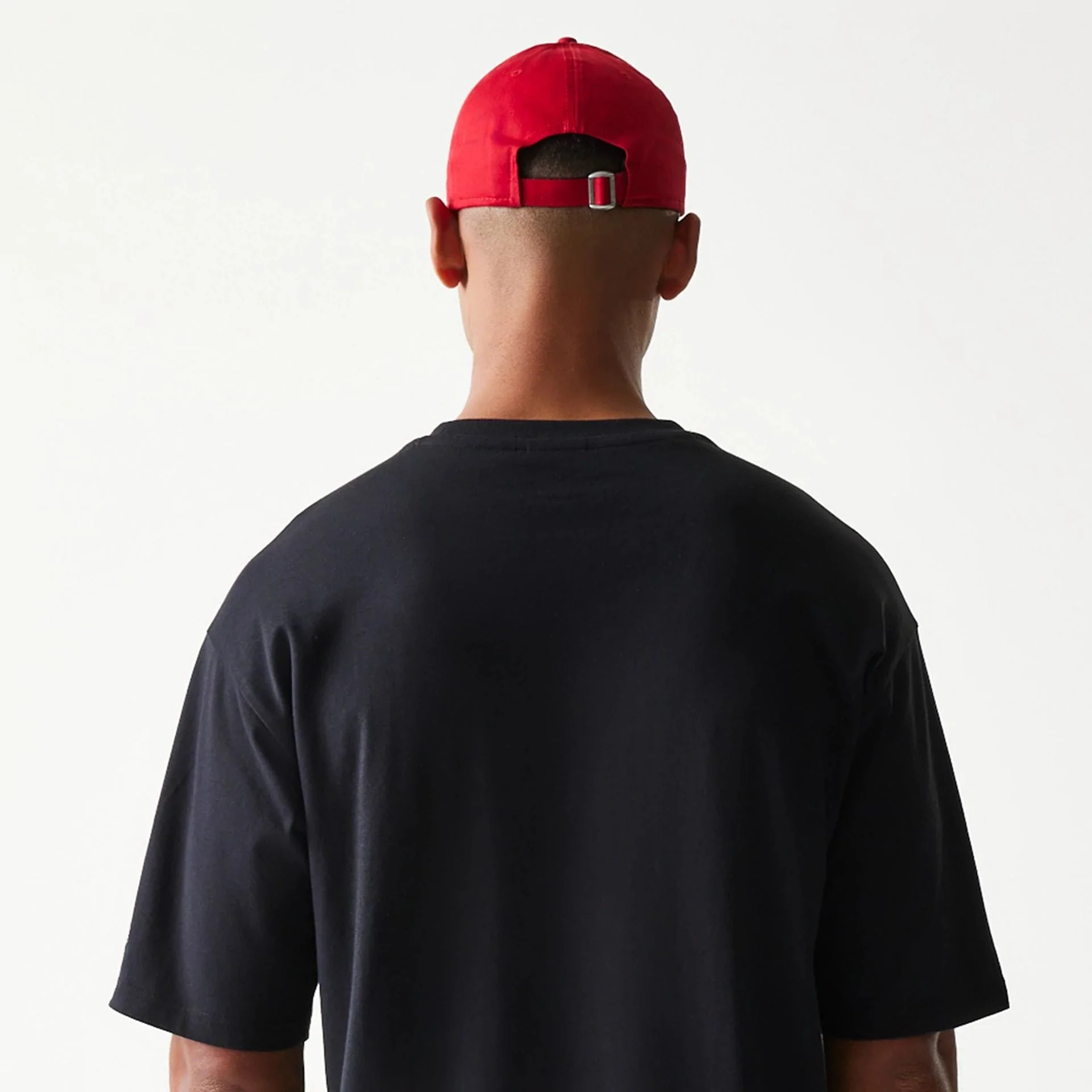 New Era Baseball Player Graphic Black Oversized T-Shirt - Image 7