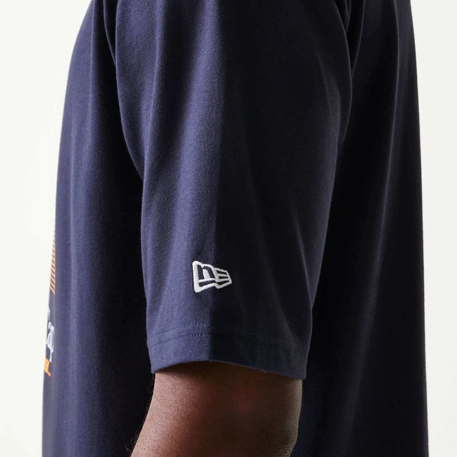New Era Baseball Player Graphic Navy Oversized T-Shirt - Image 5
