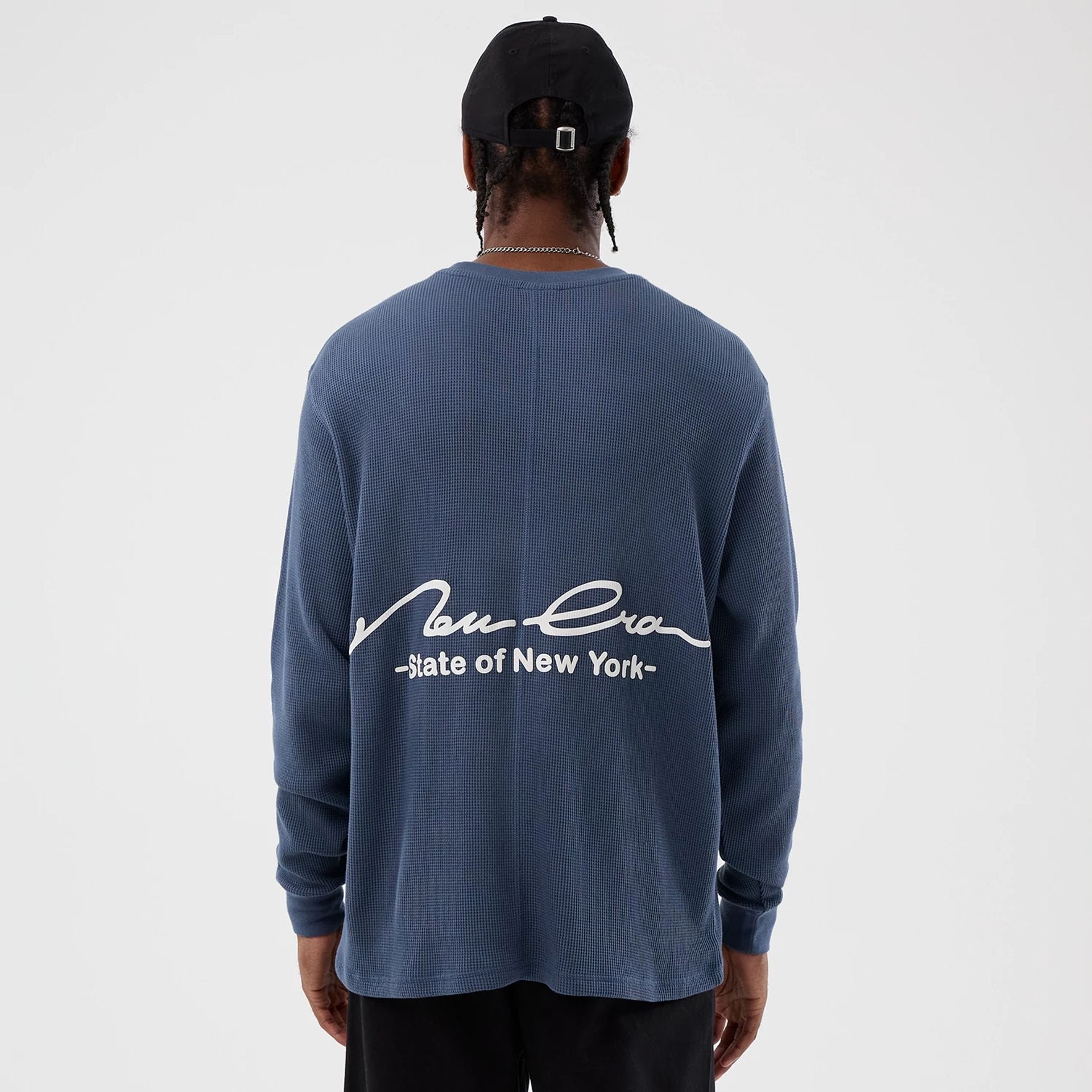 New Era Basic Blue Long Sleeve T-Shirt - Image 2