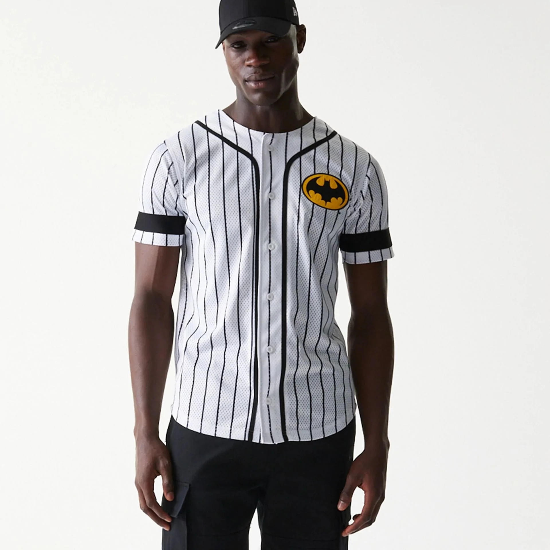 New Era Batman Pinstripe White Jersey - Image 7