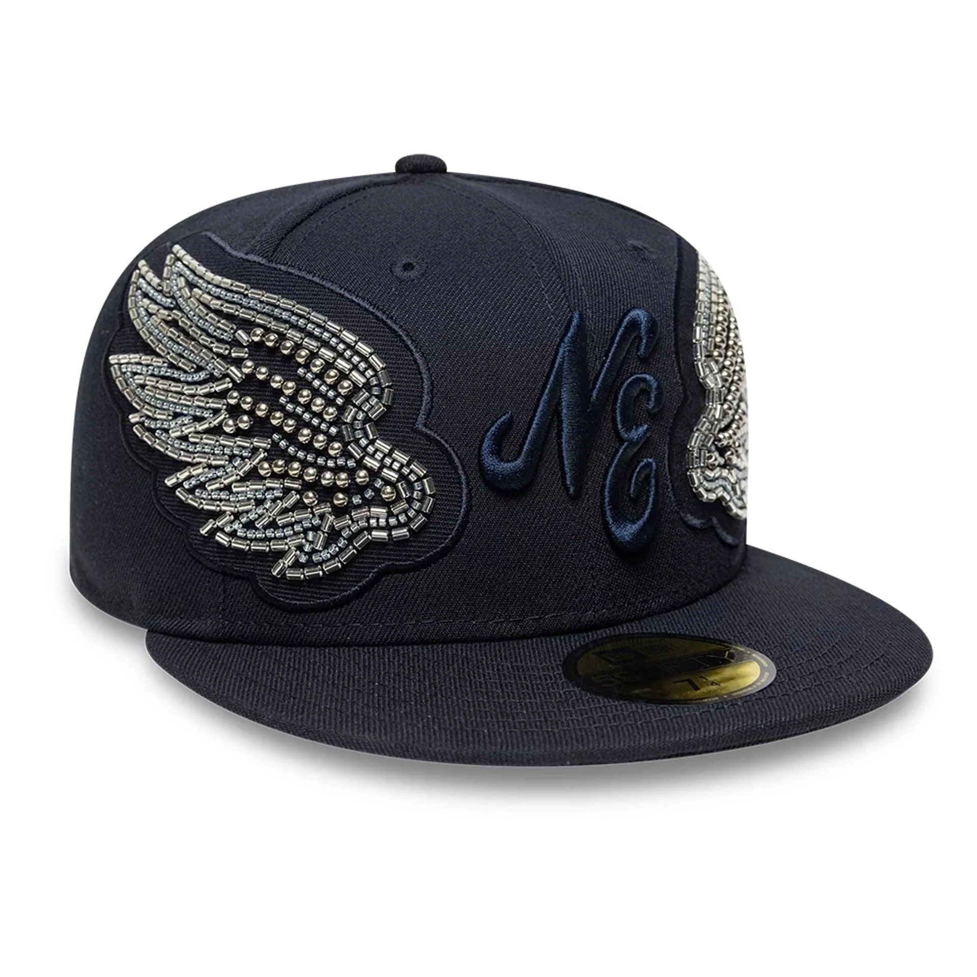 New Era Beaded Wings Navy 59FIFTY Fitted Cap - Image 3