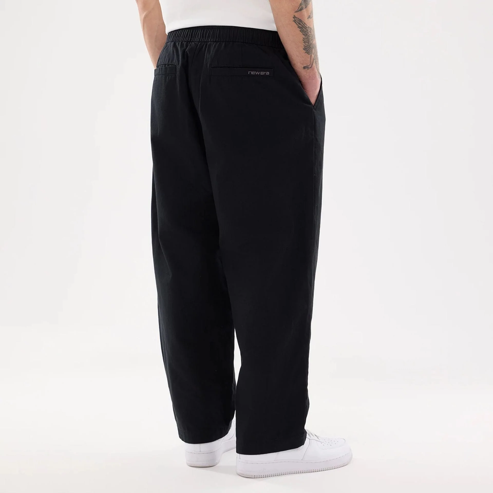 New Era Black Balloon Leg Trousers - Image 2