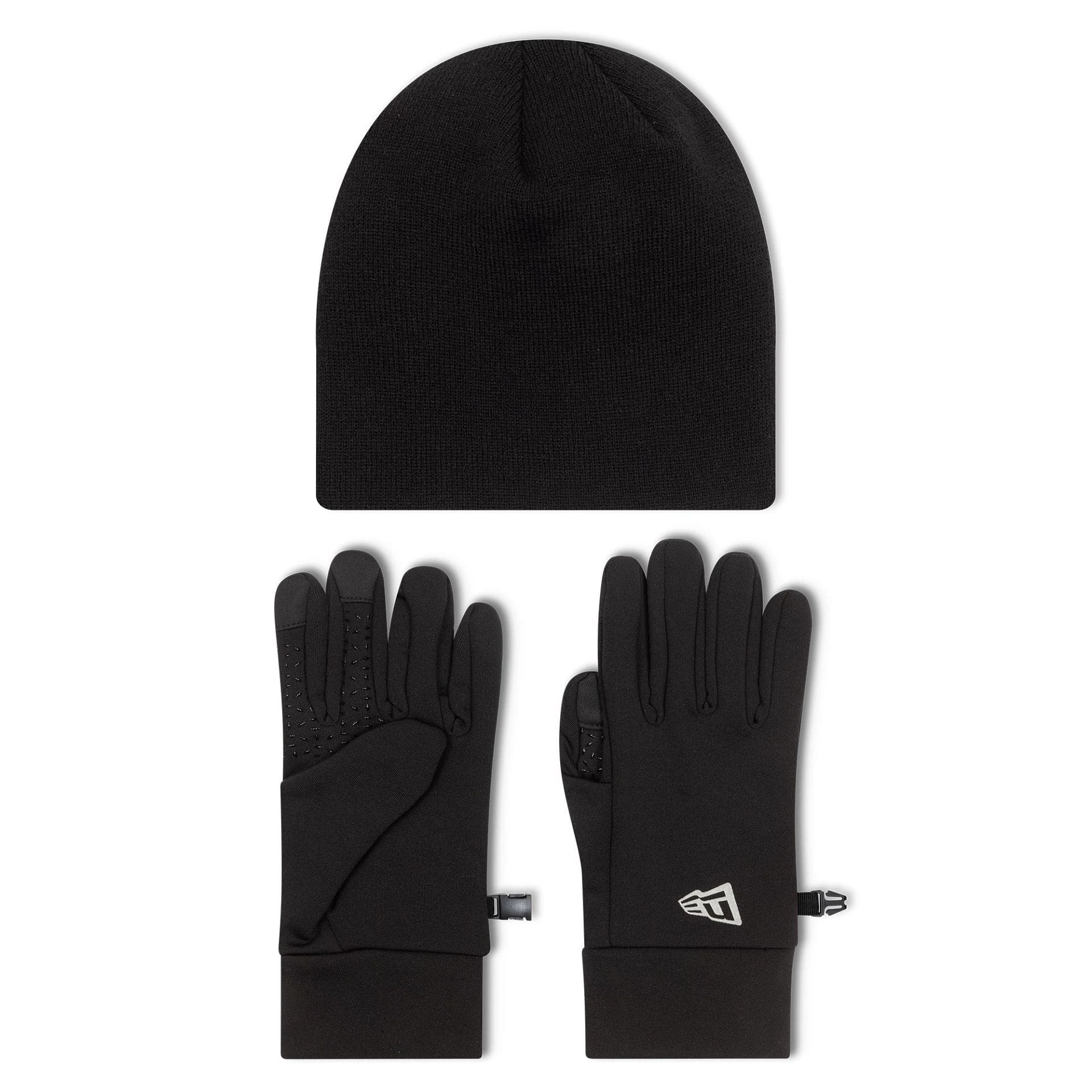 New Era Black Beanie & Gloves Set - Image 2