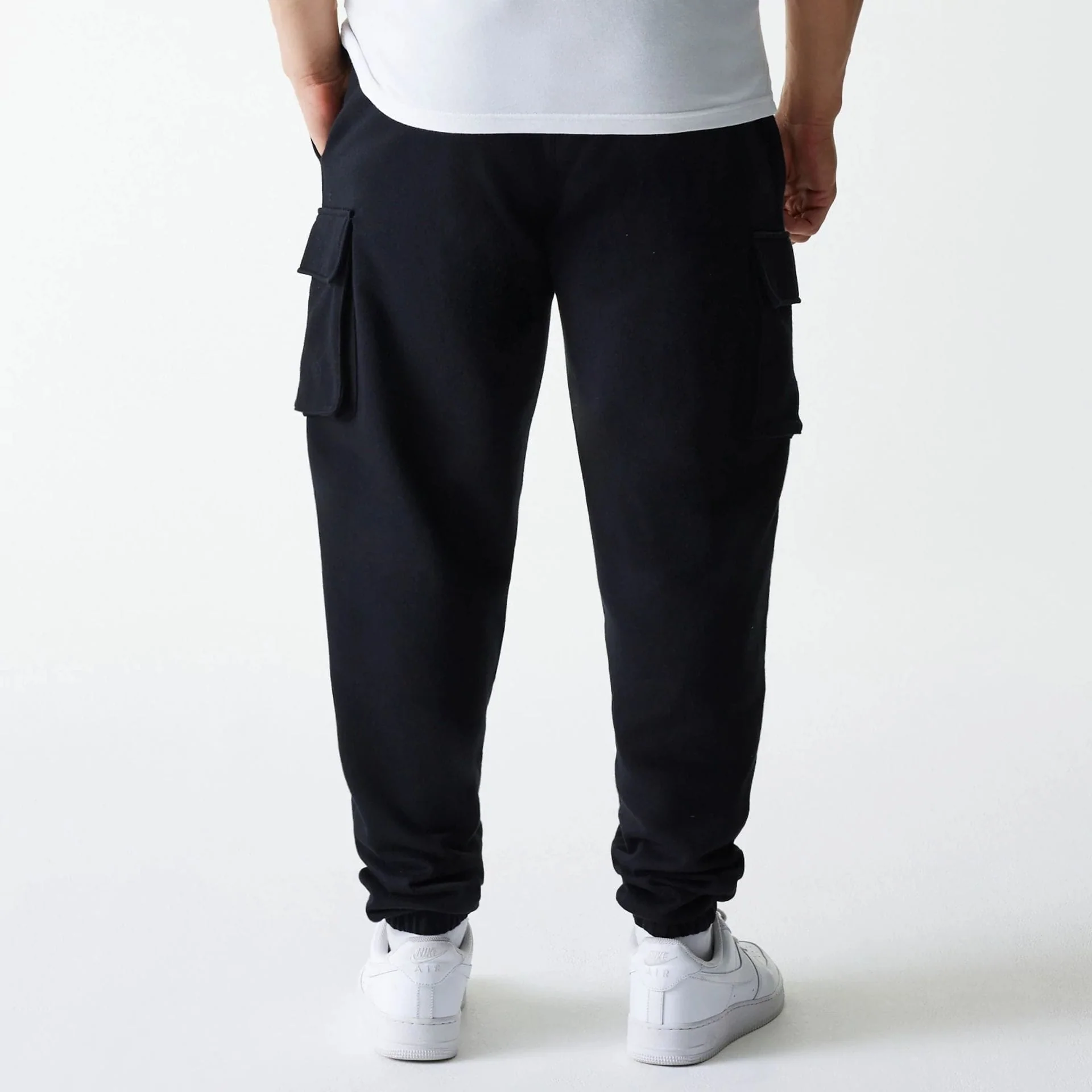 New Era Black Cargo Joggers - Image 2