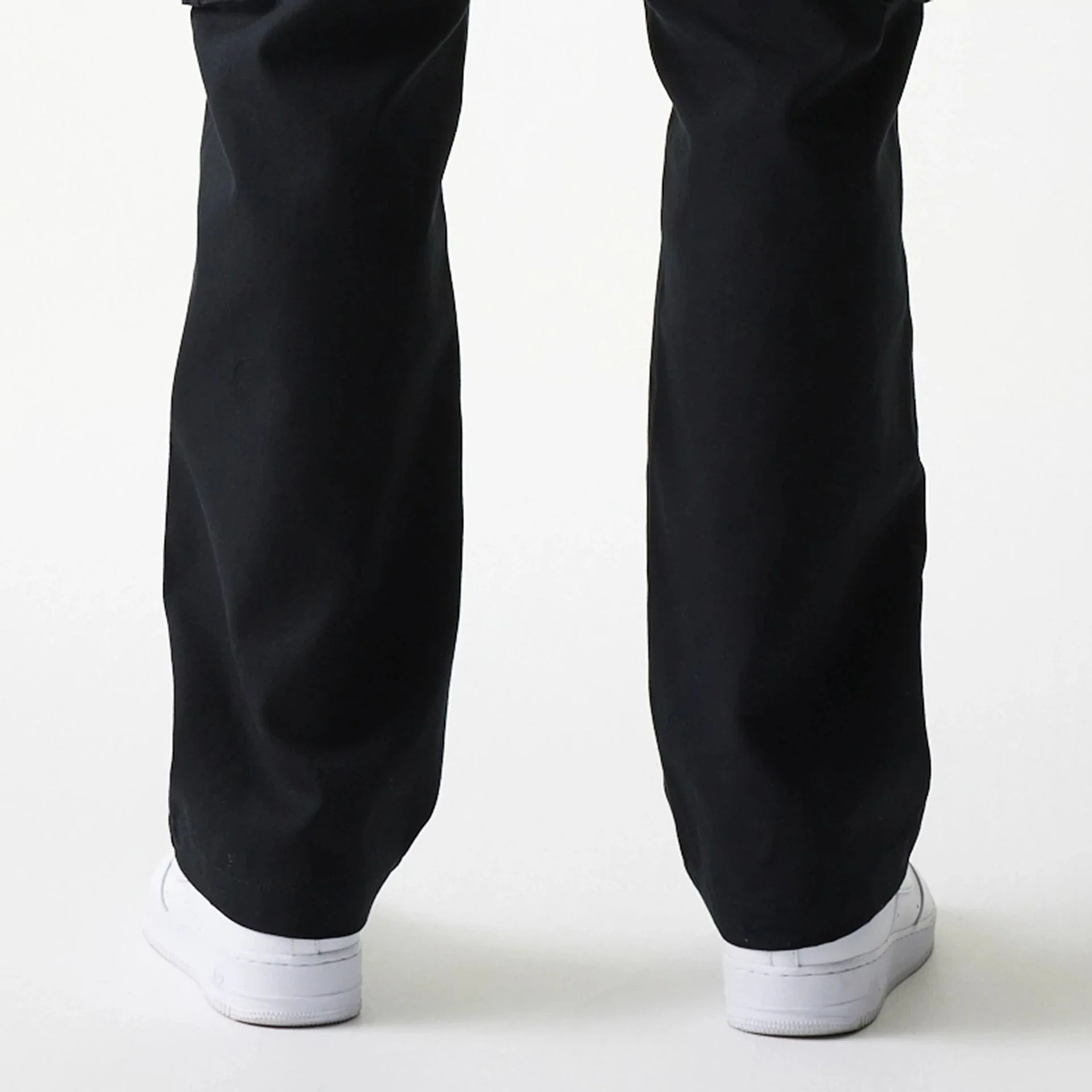 New Era Black Straight Leg Cargo Joggers - Image 6