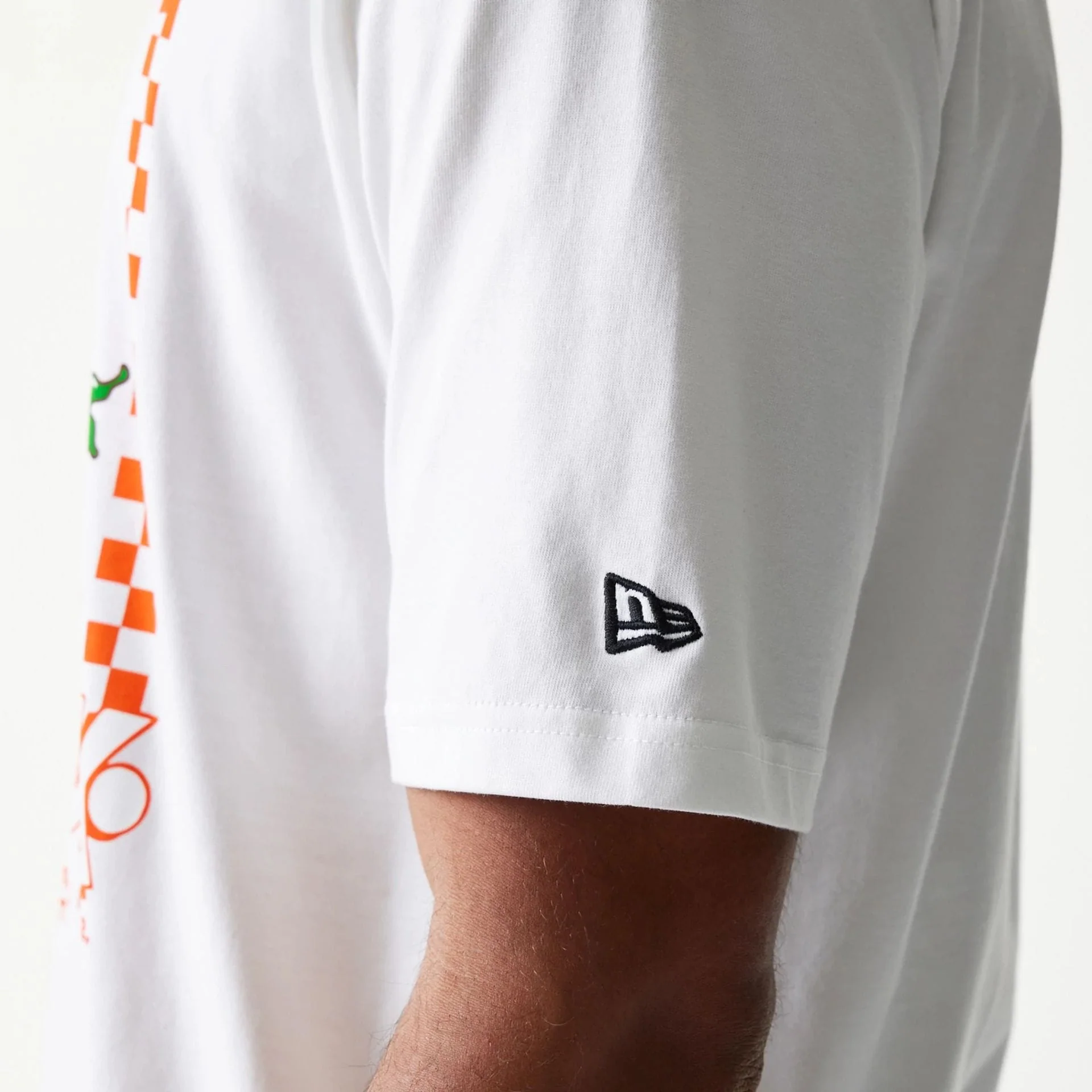 New Era Burger Food Graphic White Oversized T-Shirt - Image 7
