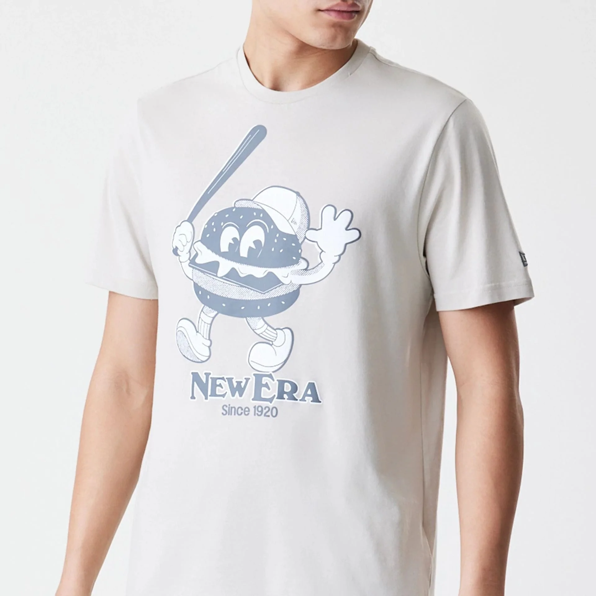 New Era Burger Graphic Cream T-Shirt - Image 4