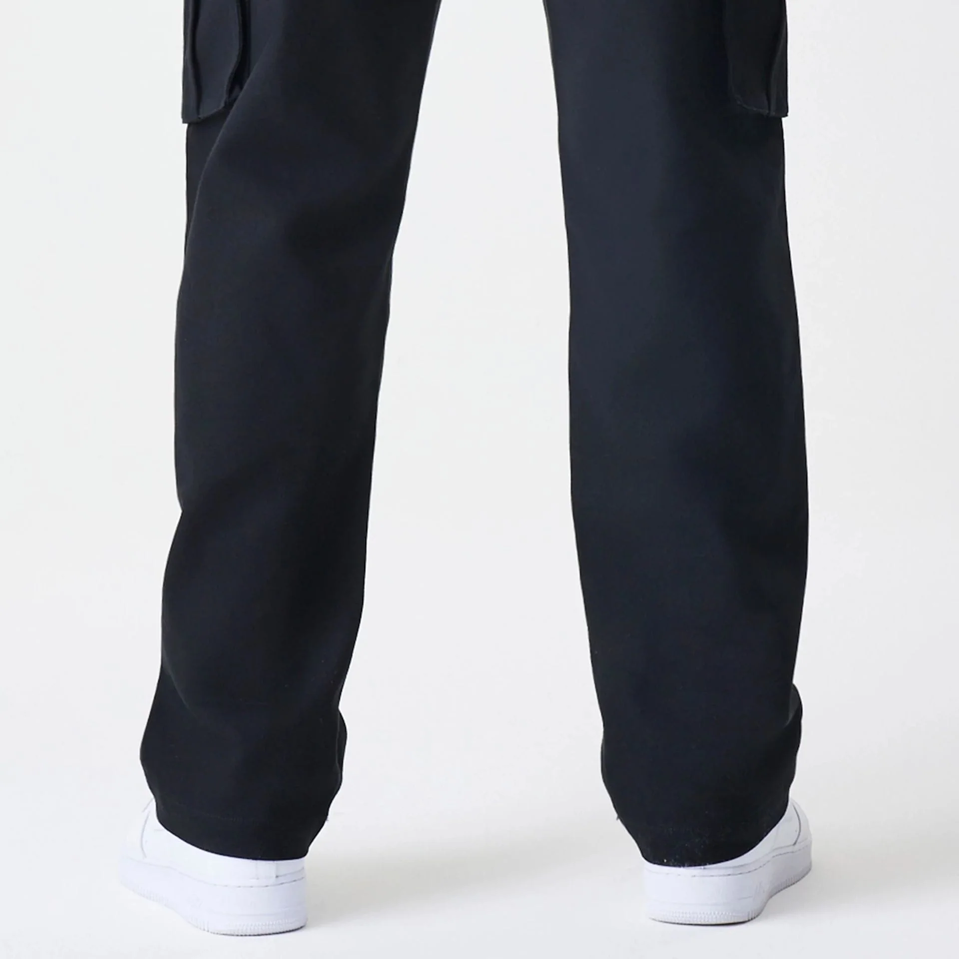 New Era Cargo Black Straight Leg Trousers - Image 7