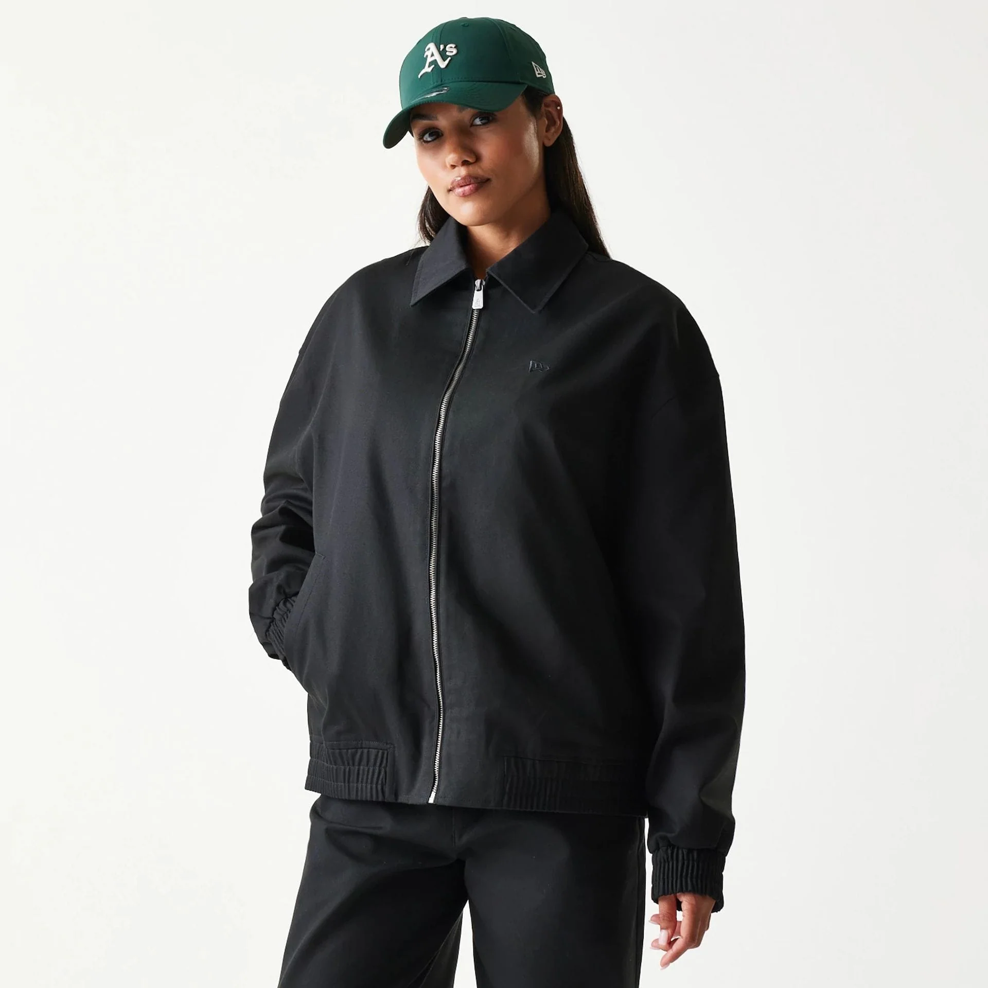 New Era Collared Black Jacket - Image 4