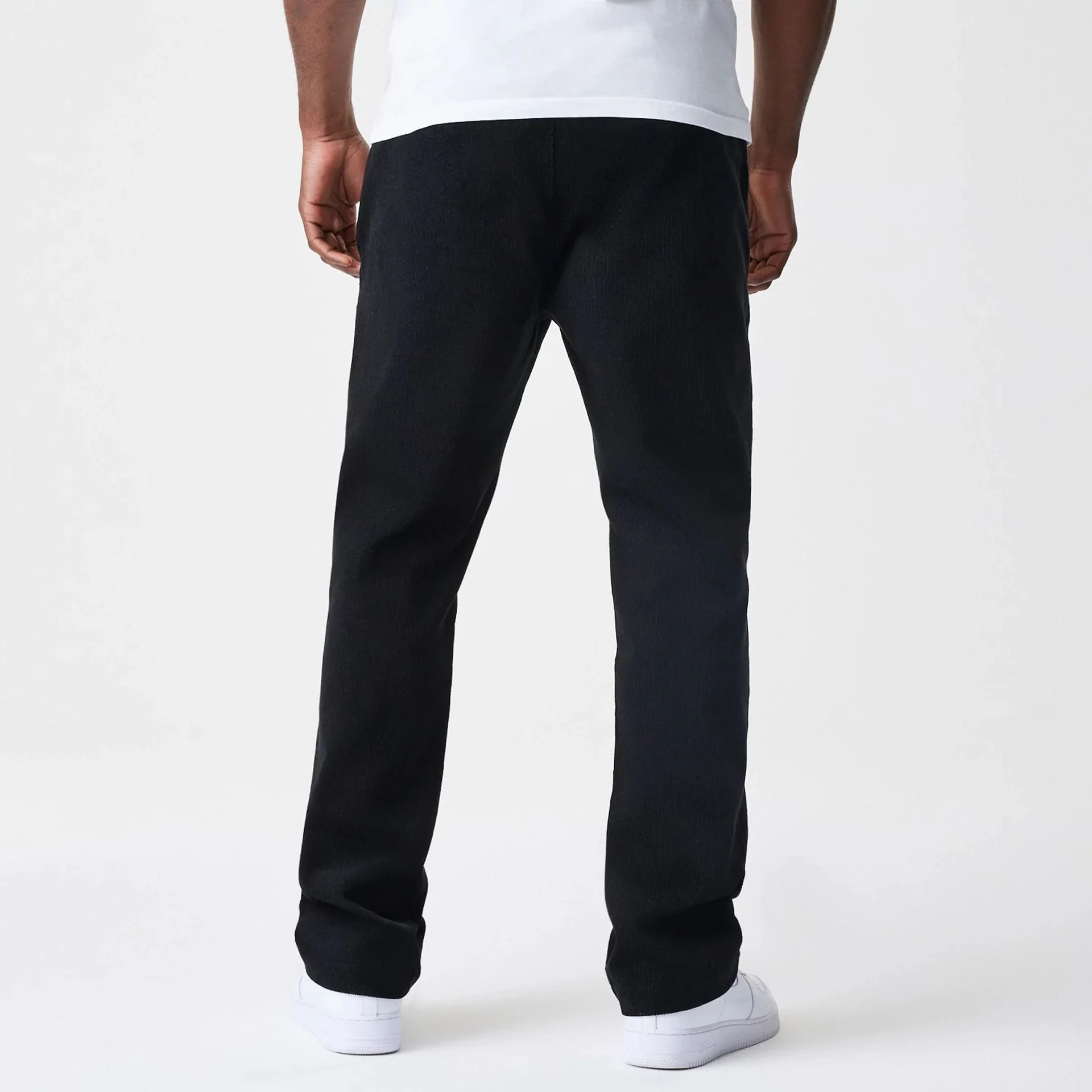 New Era Cord Black Straight Leg Chinos - Image 2