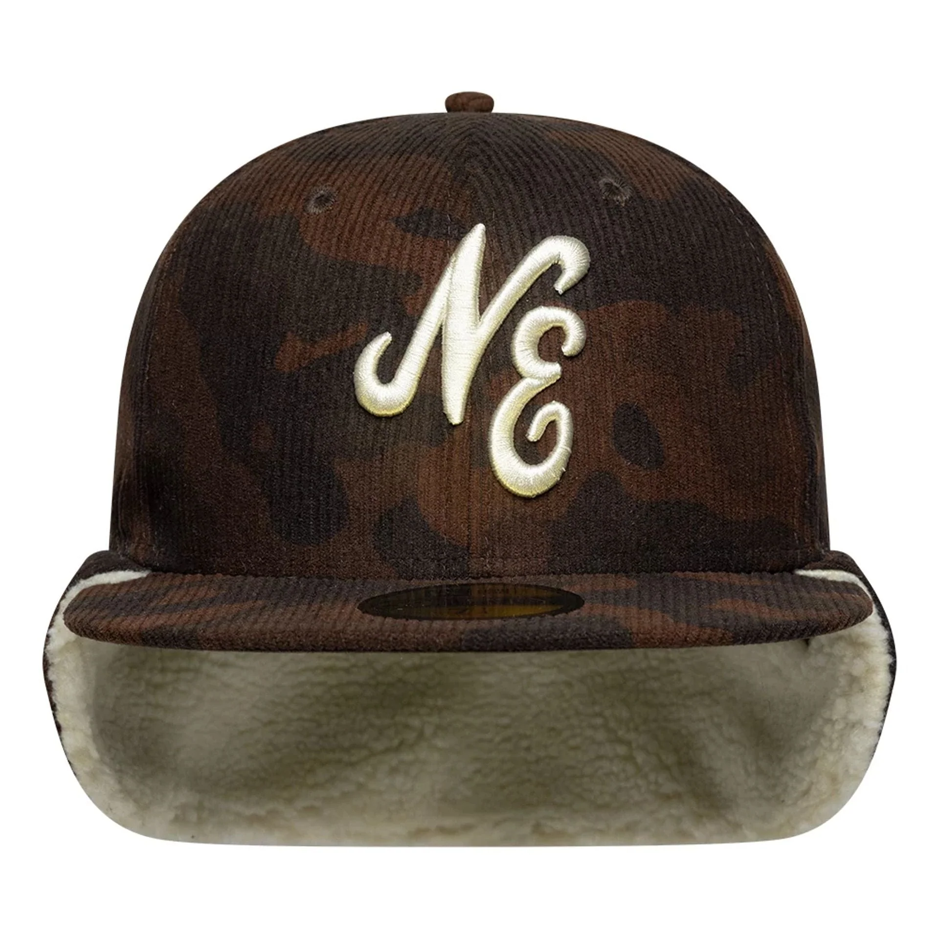 New Era Cord Dark Brown Downflap 59FIFTY Fitted Cap - Image 7