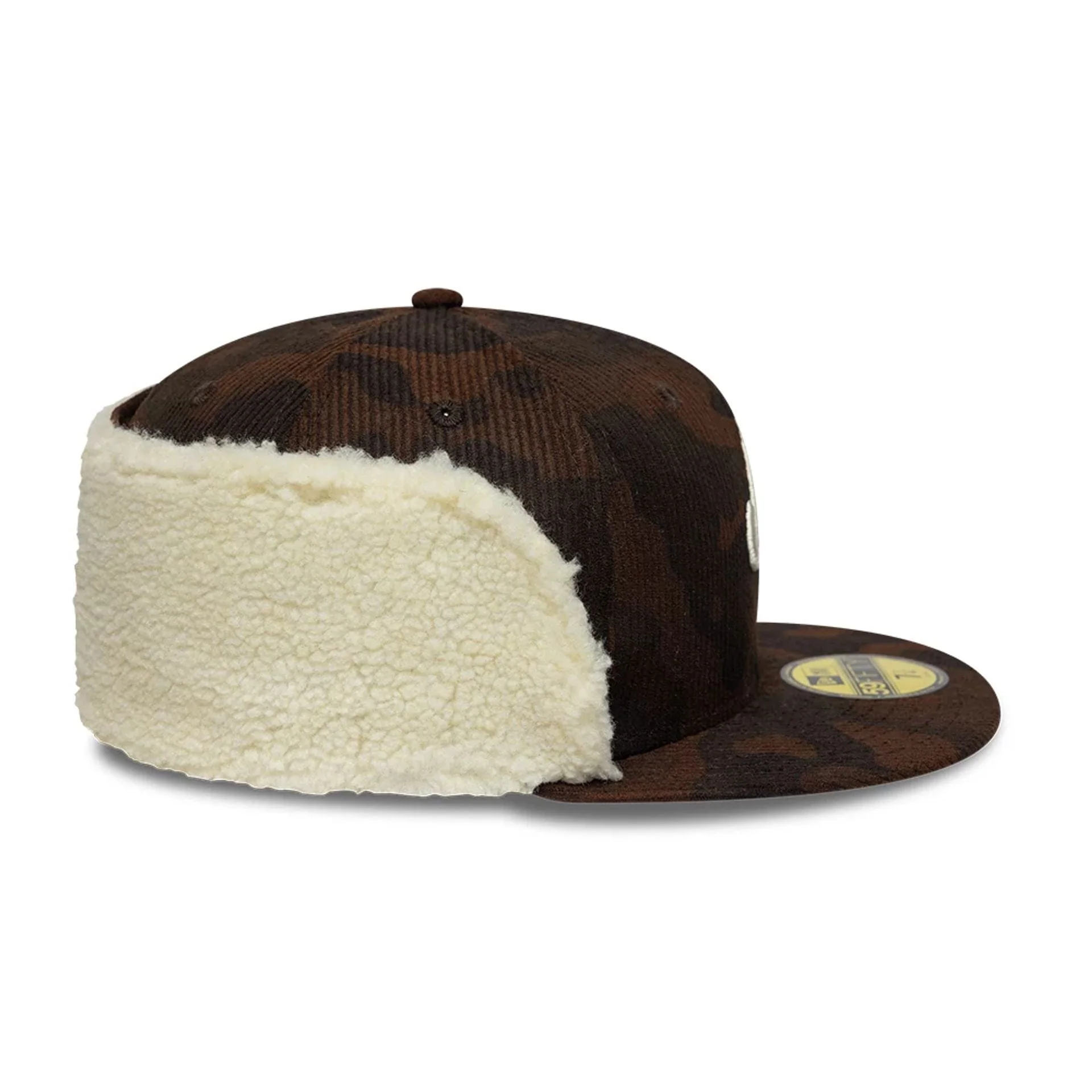 New Era Cord Dark Brown Downflap 59FIFTY Fitted Cap - Image 9