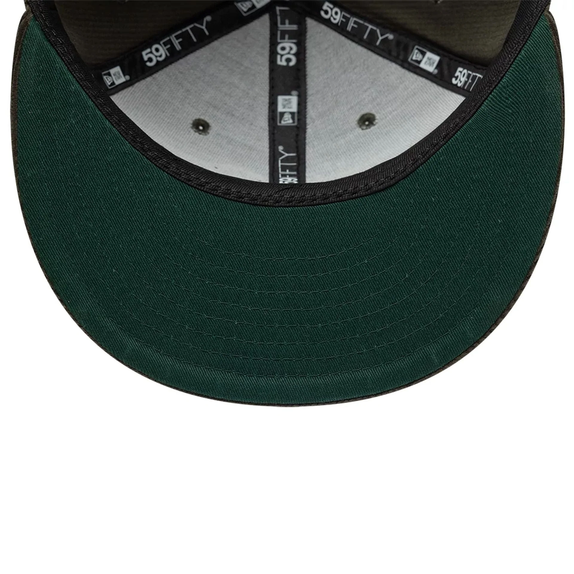 New Era Cord Dark Green 59FIFTY Fitted Cap - Image 2