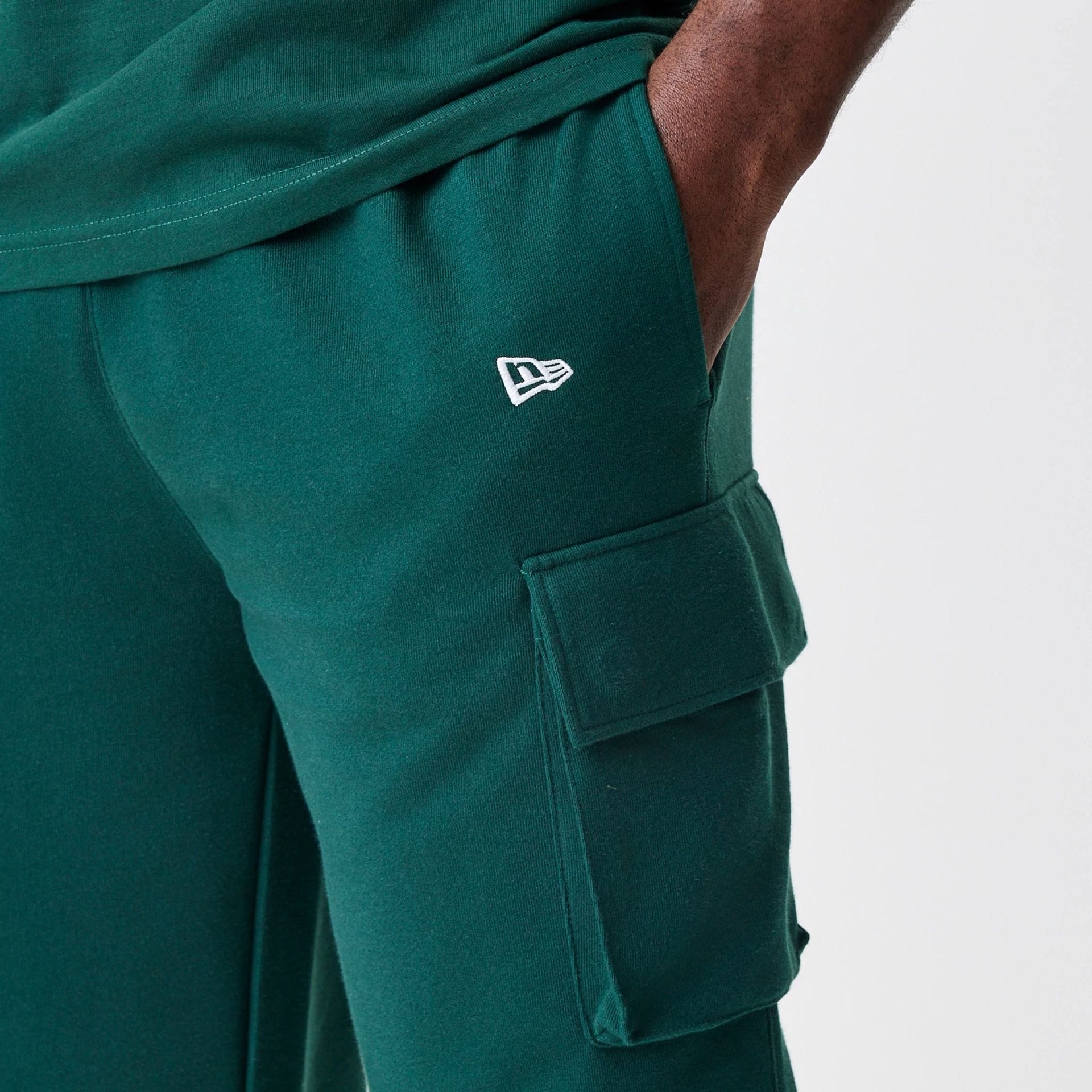 New Era Core Cargo Dark Green Joggers - Image 7