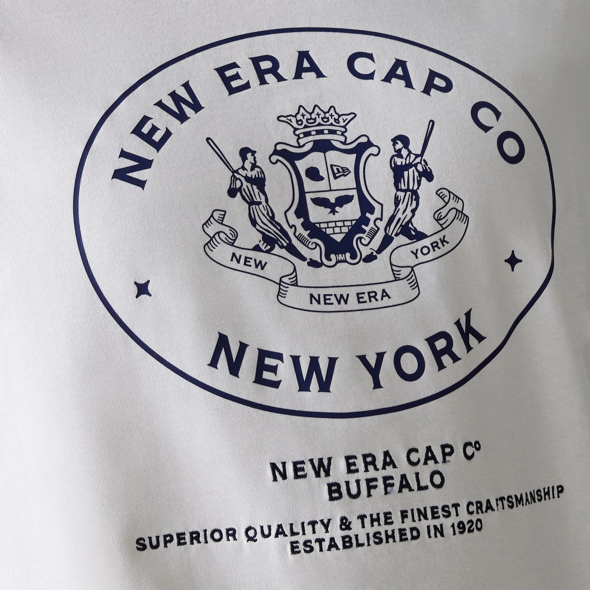 New Era Crest White Oversized T-Shirt - Image 5