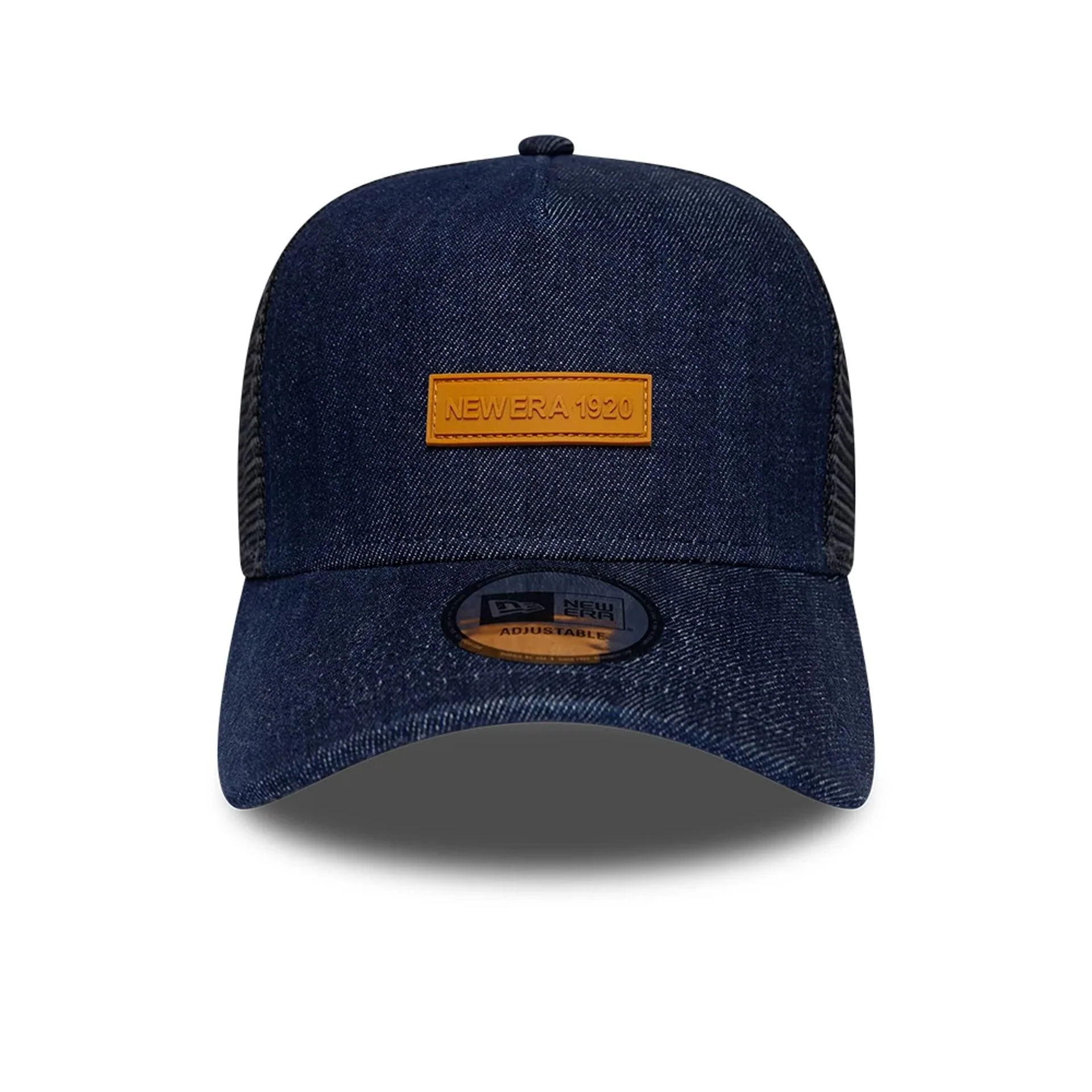 New Era Denim Navy 9FORTY A-Frame Trucker Adjustable Cap - Image 2