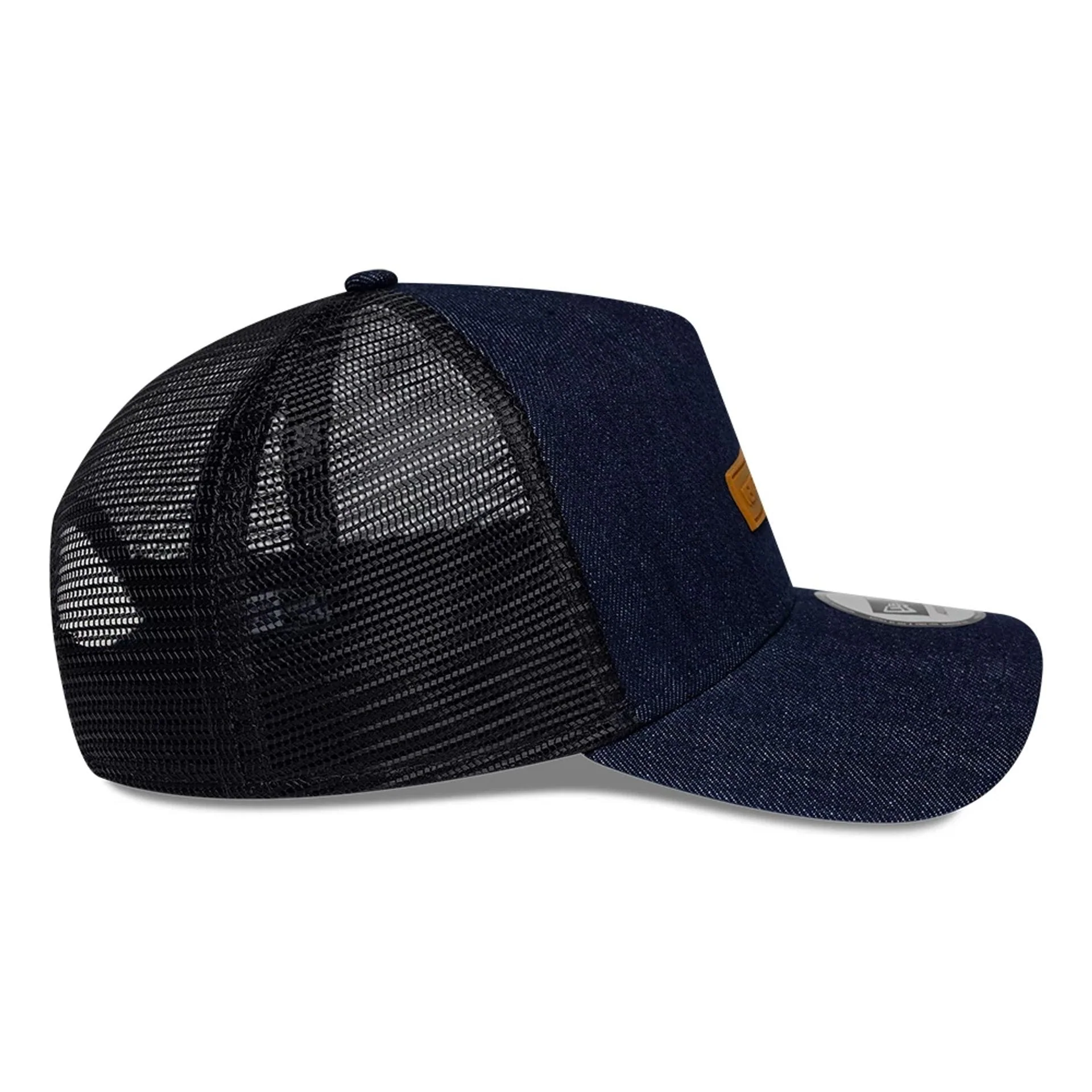 New Era Denim Navy 9FORTY A-Frame Trucker Adjustable Cap - Image 5