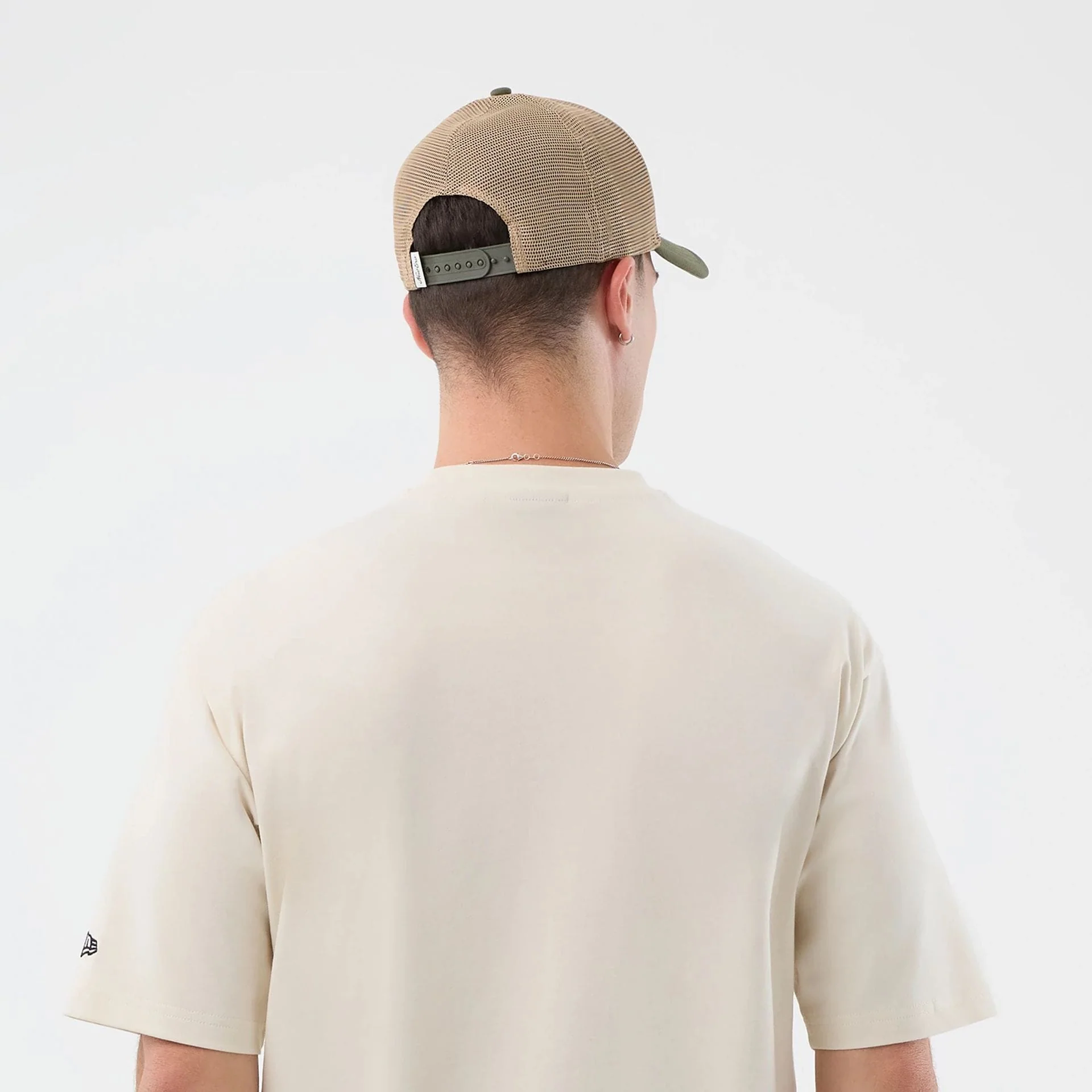 New Era Dessert Graphic Light Beige Oversized T-Shirt - Image 8