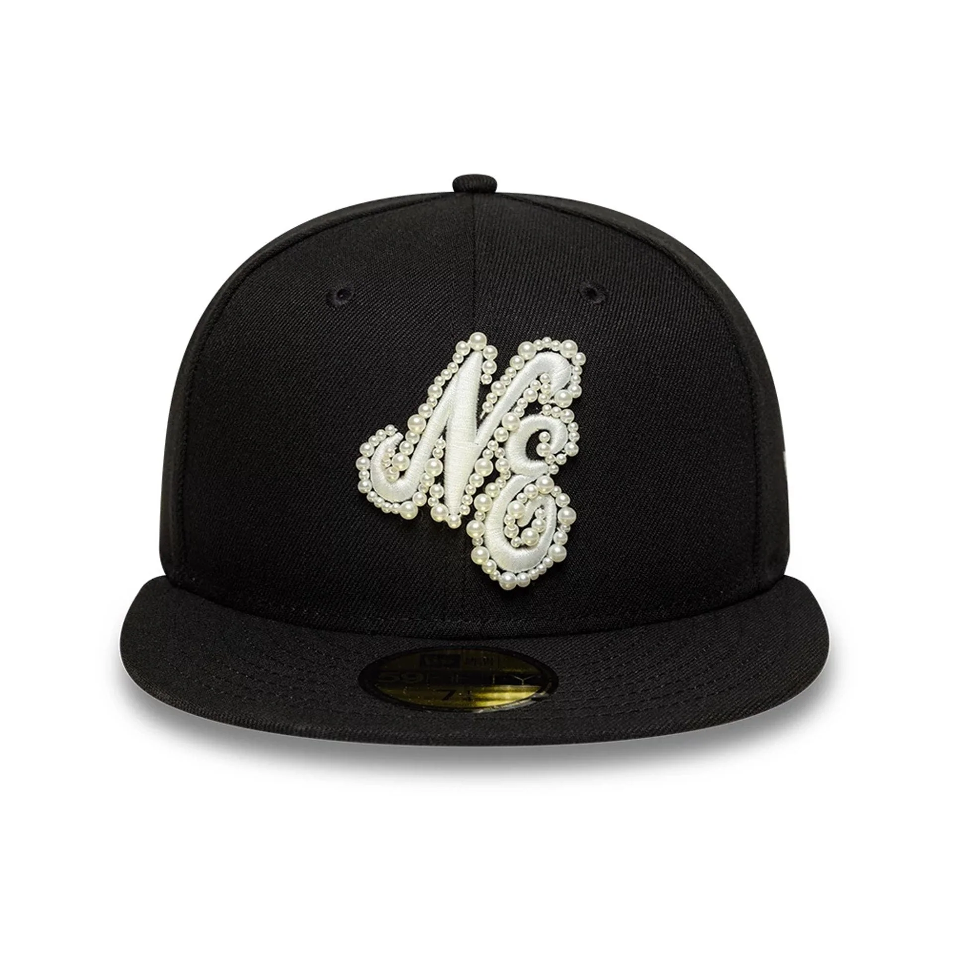 New Era Faux Pearl Black 59FIFTY Fitted Cap - Image 3