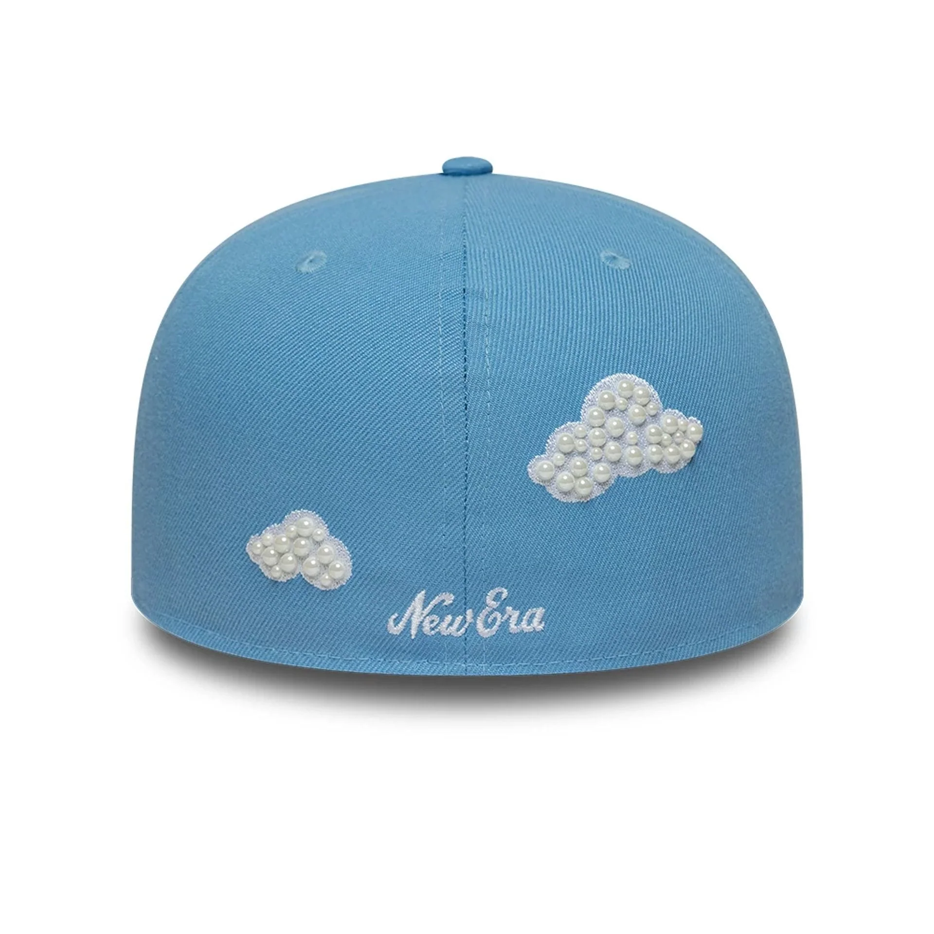 New Era Faux Pearl Cloud Pastel Blue 59FIFTY Fitted Cap - Image 3
