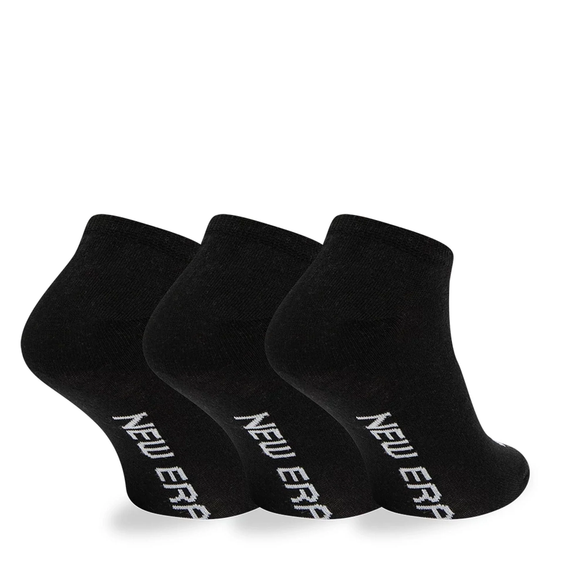New Era Flag 3 Pack  Sneaker Black Socks - Image 3