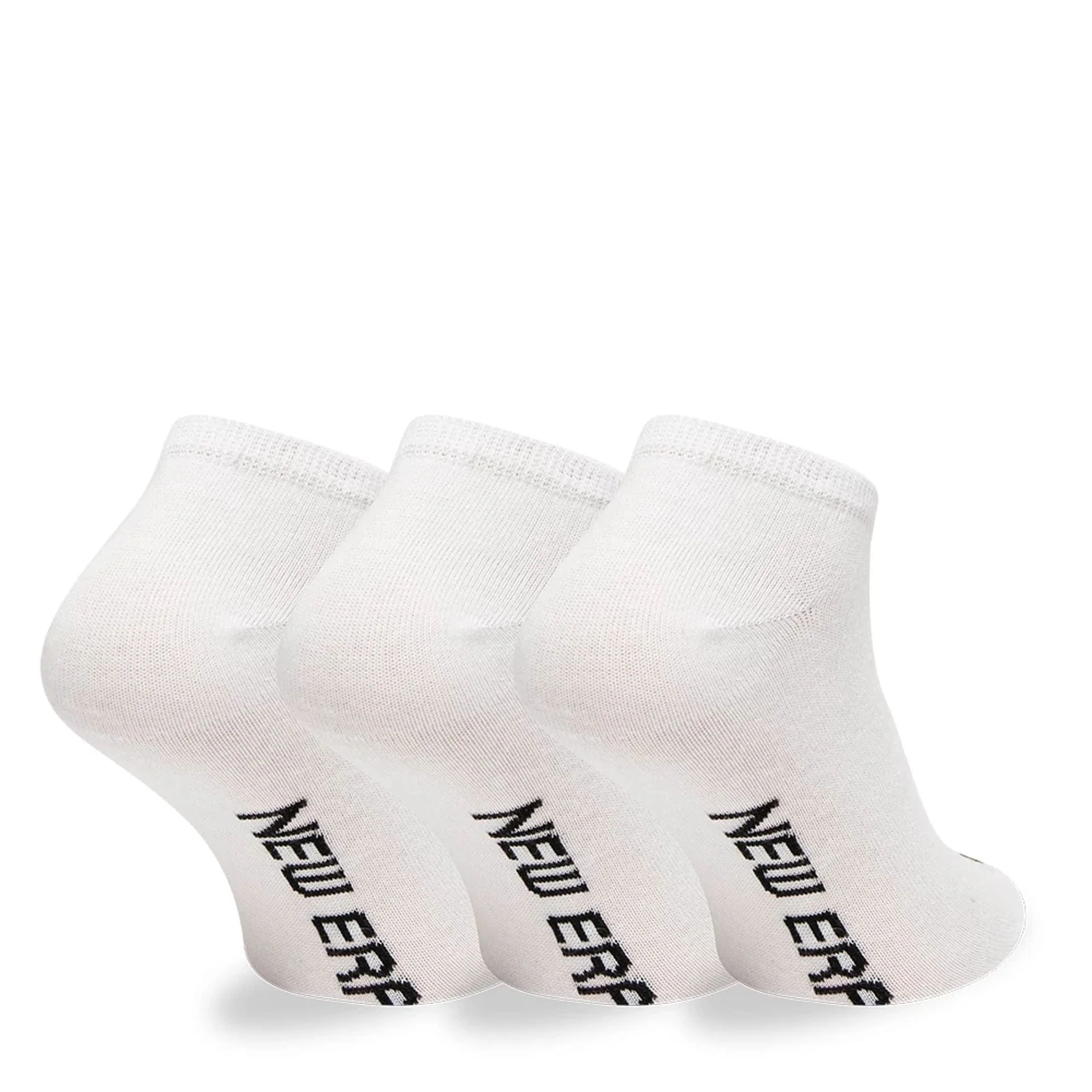 New Era Flag Sneaker 3 Pack White Socks - Image 3