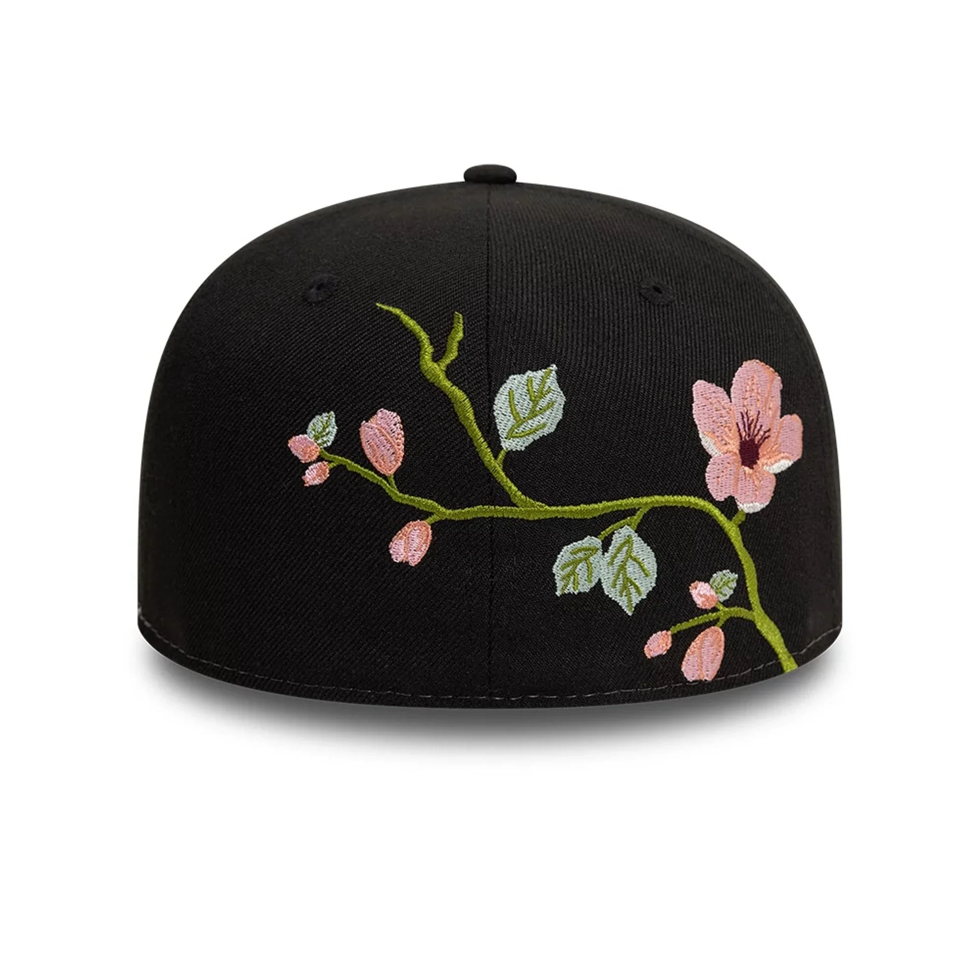 New Era Floral Emblem Black 59FIFTY Fitted Cap - Image 2