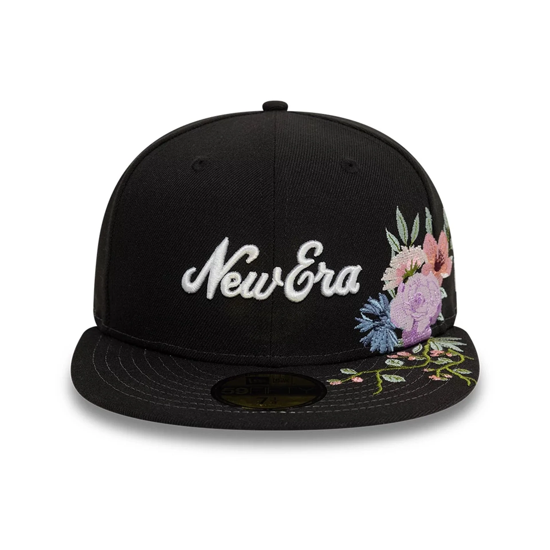 New Era Floral Emblem Black 59FIFTY Fitted Cap - Image 3
