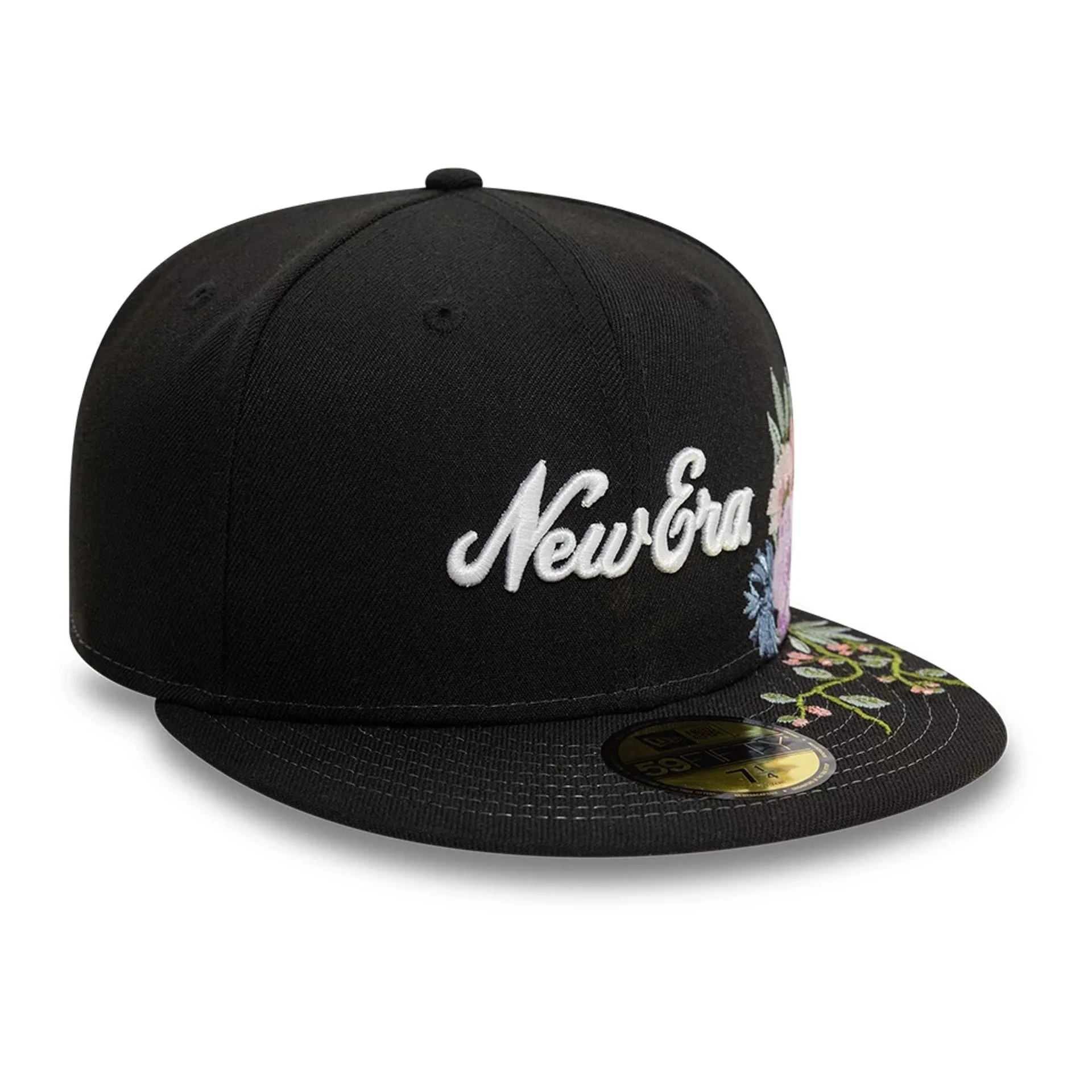 New Era Floral Emblem Black 59FIFTY Fitted Cap - Image 4
