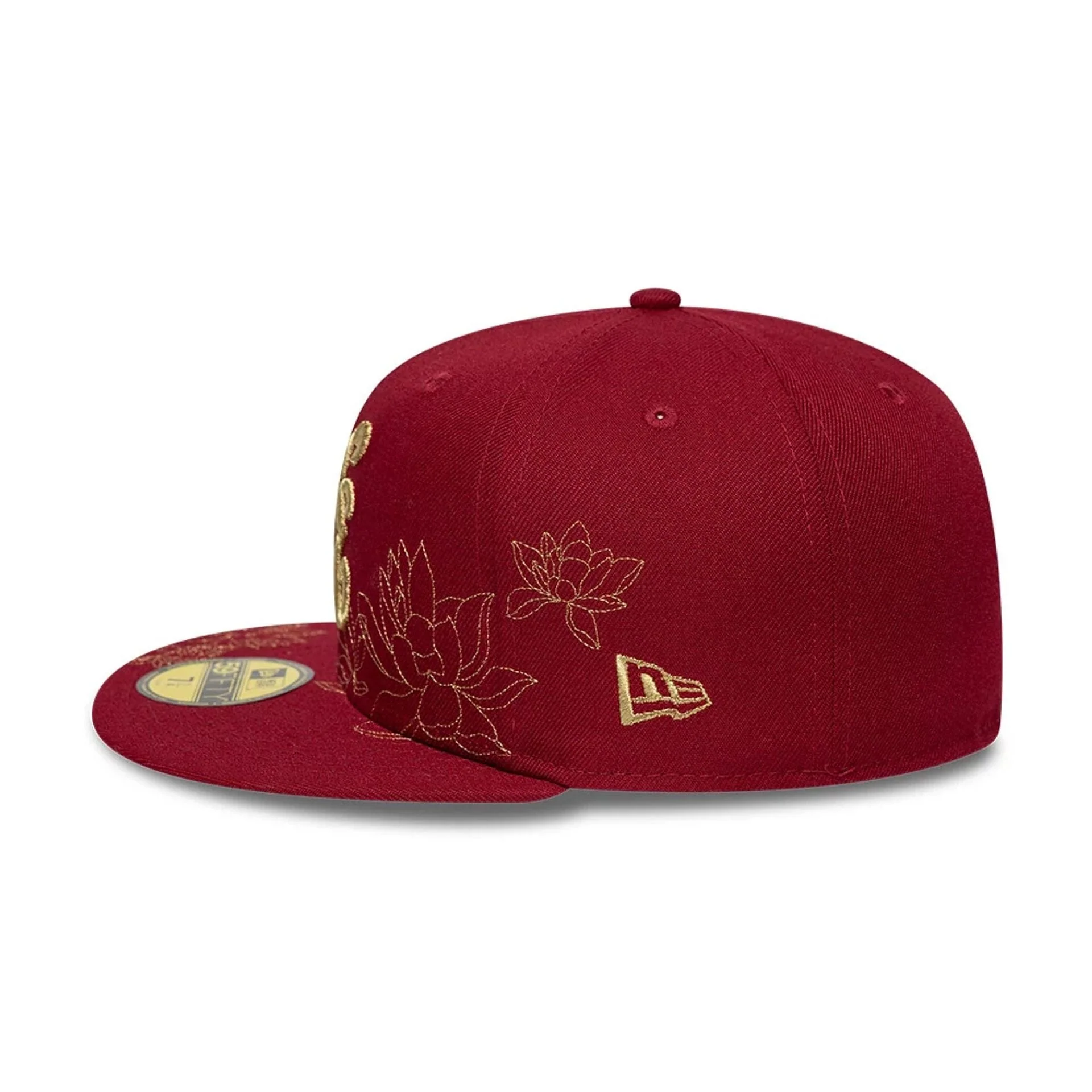 New Era Floral Red 59FIFTY Fitted Cap - Image 5
