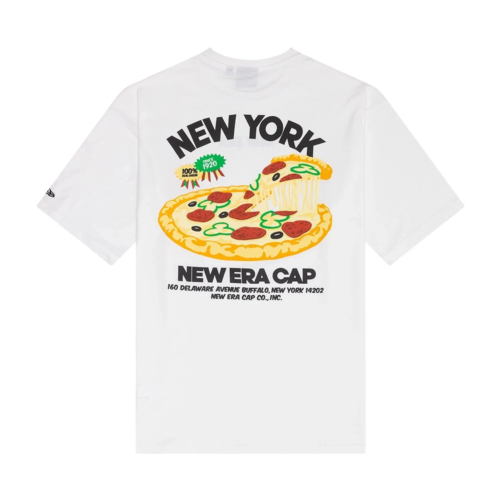 New Era Food Graphic White Oversized T-Shirt - Image 2