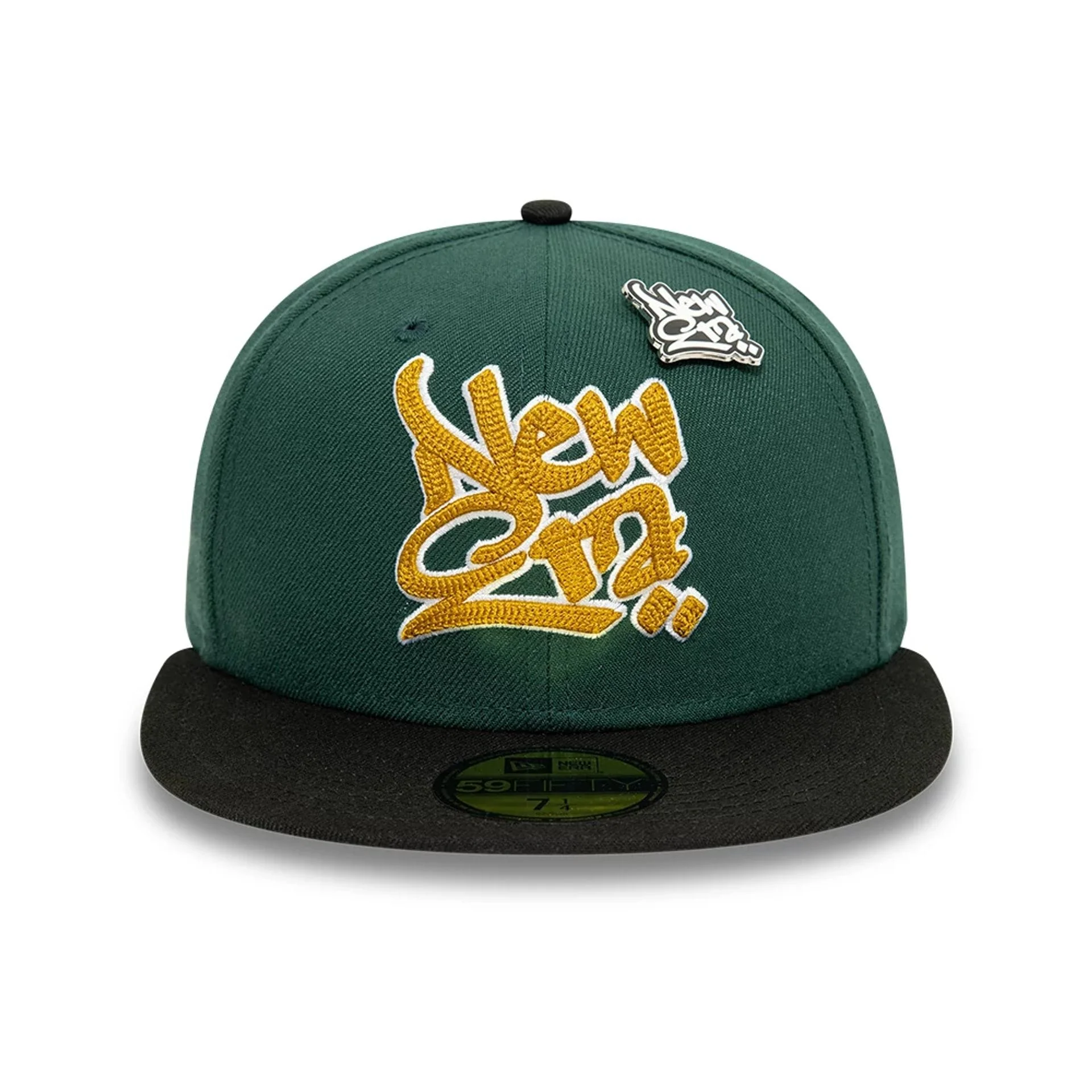 New Era Front Script Dark Green 59FIFTY Fitted Cap - Image 5