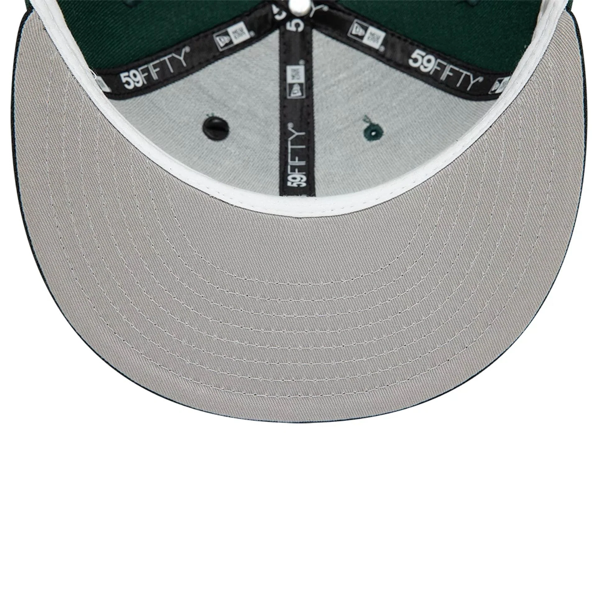 New Era Front Script Dark Green 59FIFTY Fitted Cap - Image 6