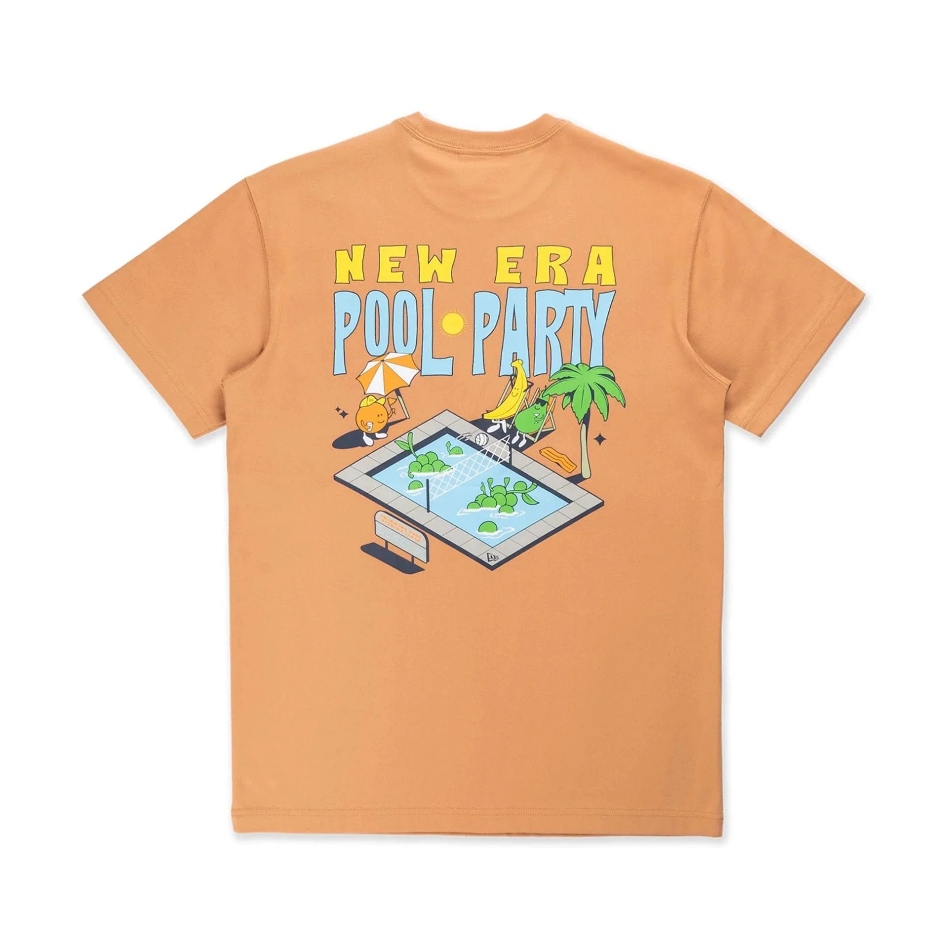 New Era Fruit Pool Party Orange T-Shirt - Image 2