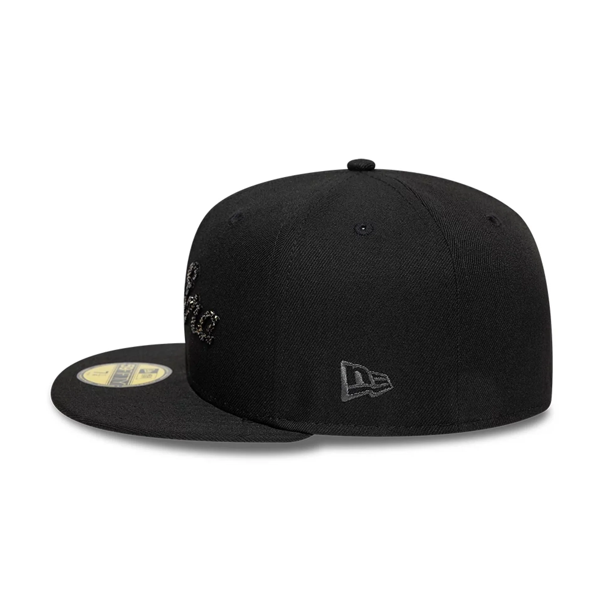 New Era Gem Black 59FIFTY Fitted Cap - Image 5