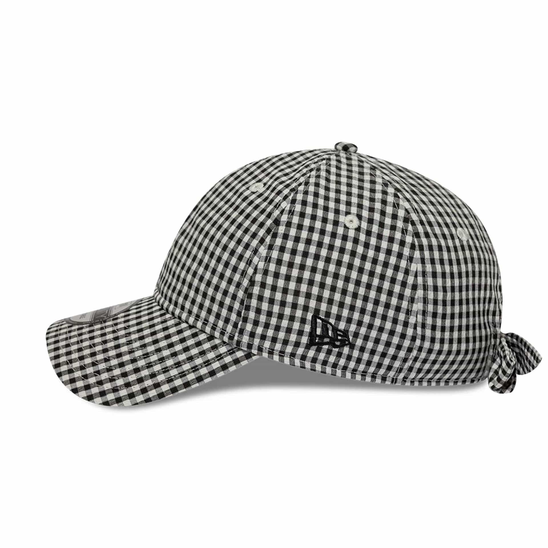 New Era Gingham Bowback Black 9TWENTY Adjustable Cap - Image 5