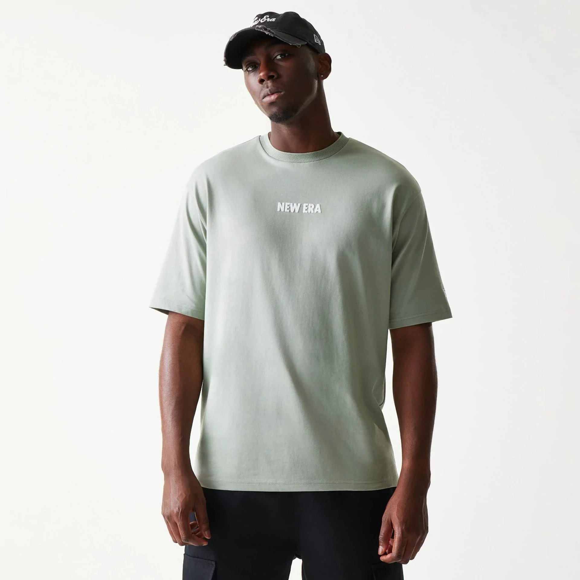 New Era Graphic Pastel Green Oversized T-Shirt - Image 3