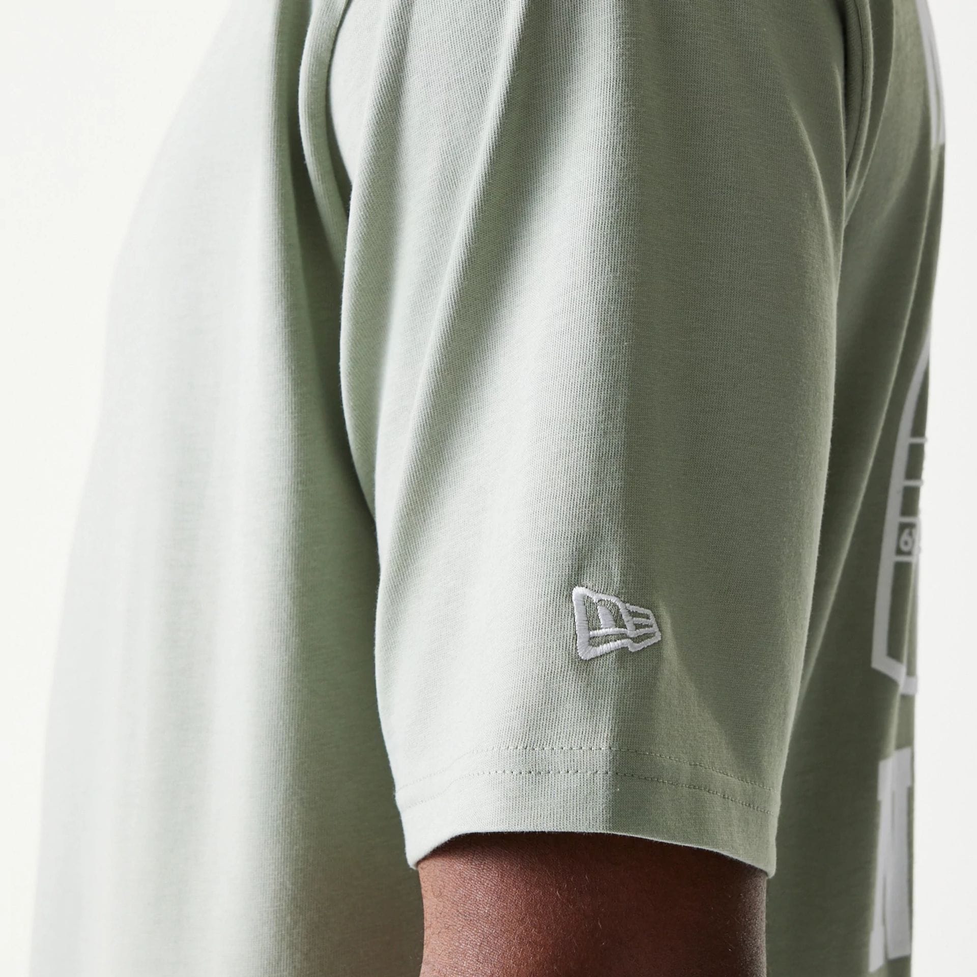New Era Graphic Pastel Green Oversized T-Shirt - Image 7