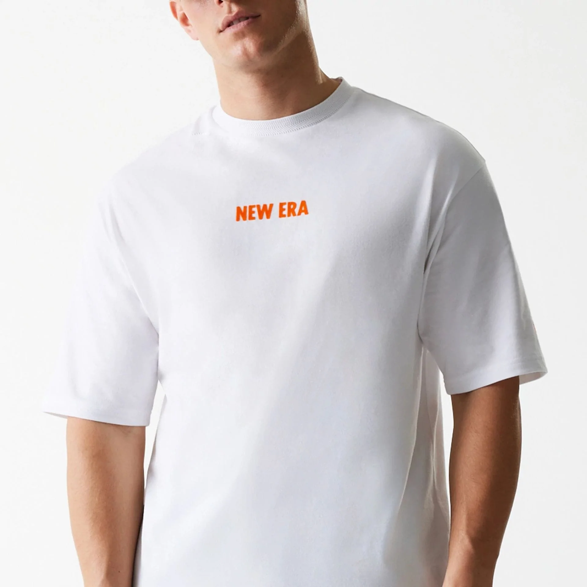 New Era Graphic White Oversized T-Shirt - Image 3