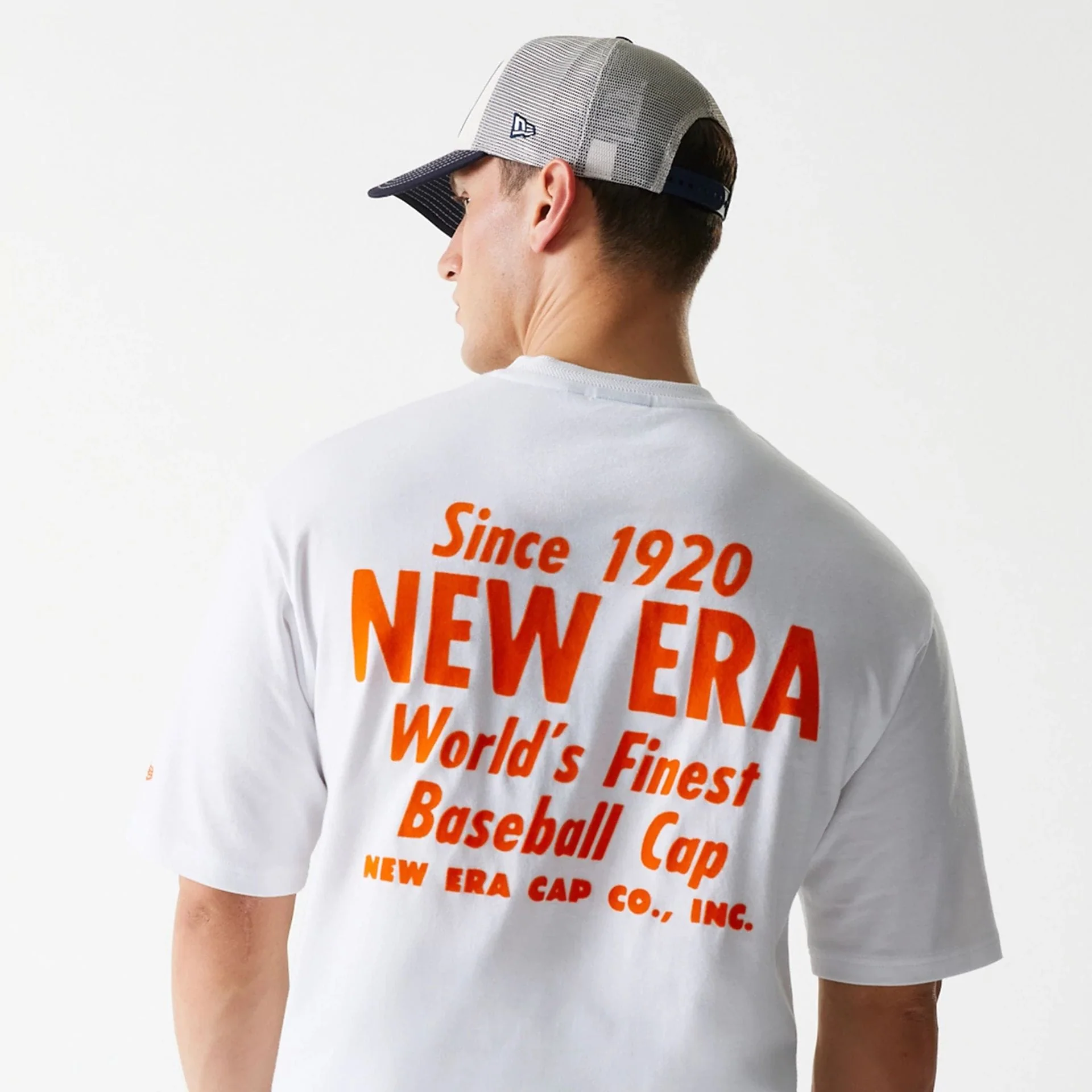 New Era Graphic White Oversized T-Shirt - Image 6