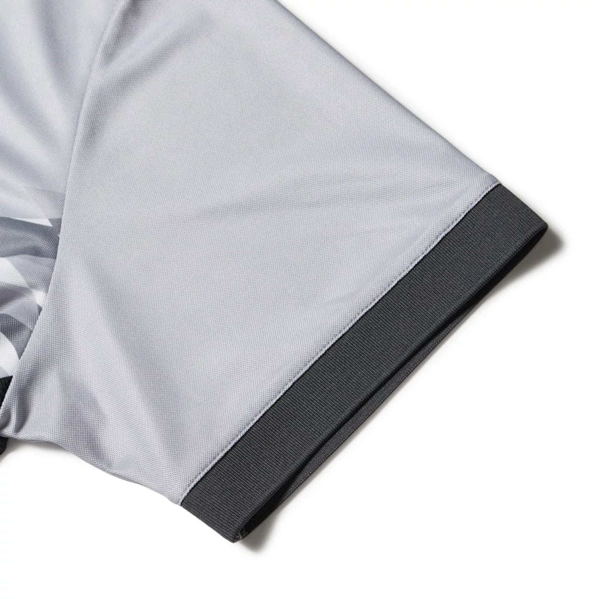 New Era Grid Grey Polo T-Shirt - Image 5