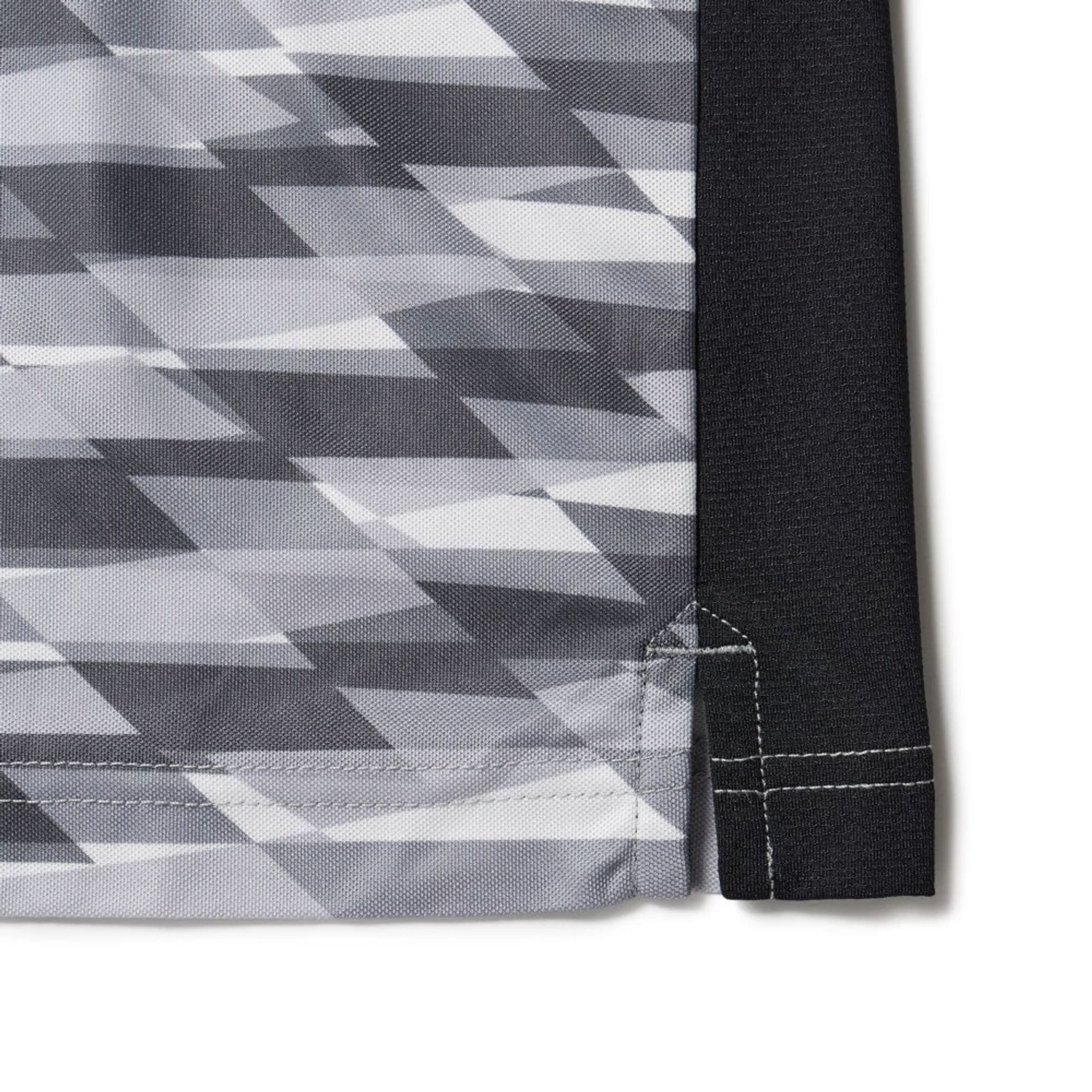 New Era Grid Grey Polo T-Shirt - Image 6