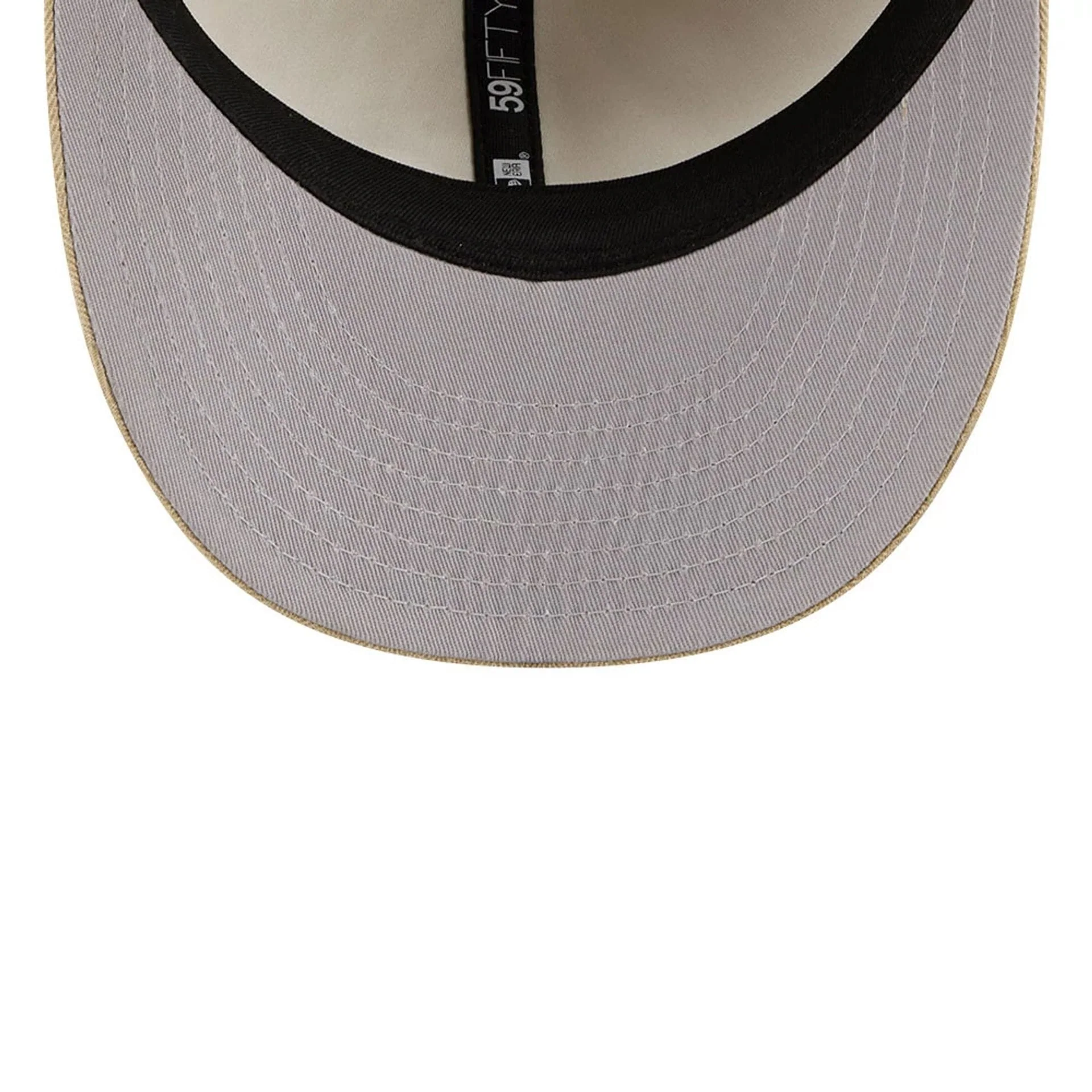 New Era Herringbone Beige Retro Crown 59FIFTY Fitted Cap - Image 2