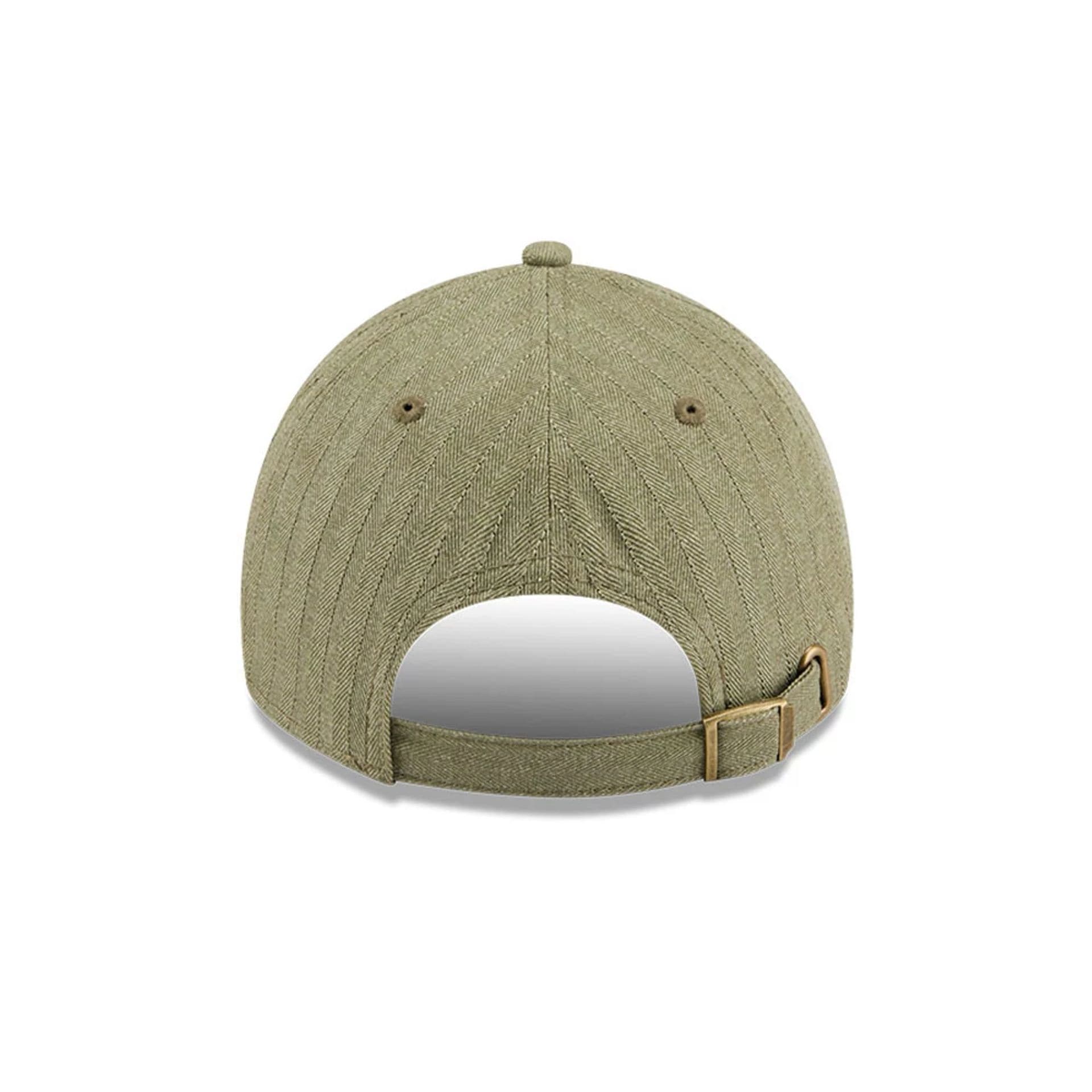 New Era Herringbone Pinstripe Green Casual Classic Adjustable Cap - Image 5