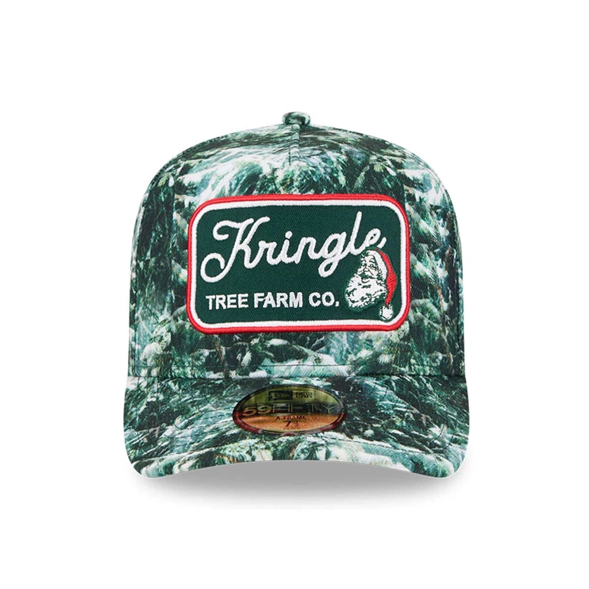 New Era Holiday Essentials Dark Green 59FIFTY A-Frame Fitted Cap - Image 3