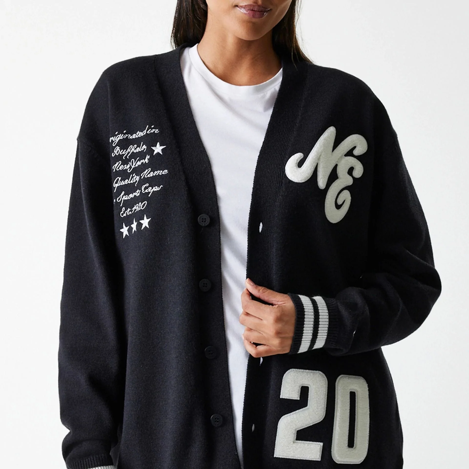 New Era Knit Black Cardigan - Image 5