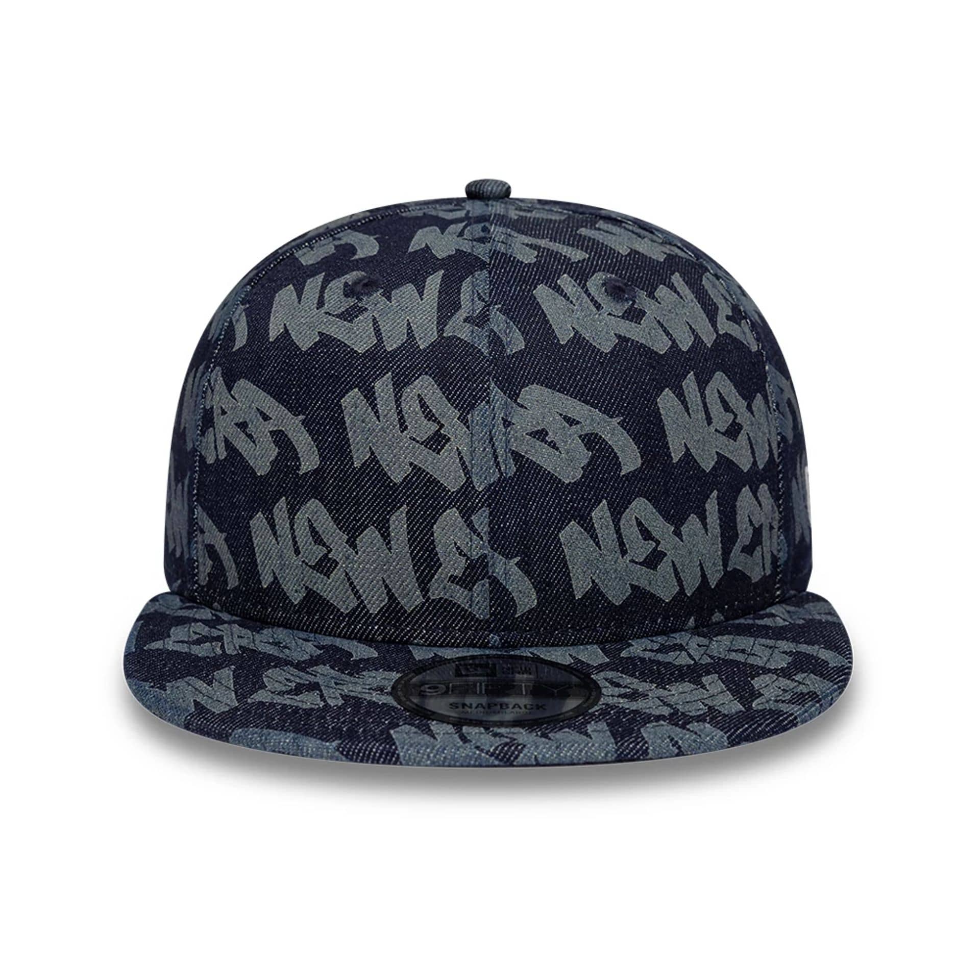 New Era Laser Burnout Denim Navy 9FIFTY Snapback Adjustable Cap - Image 2
